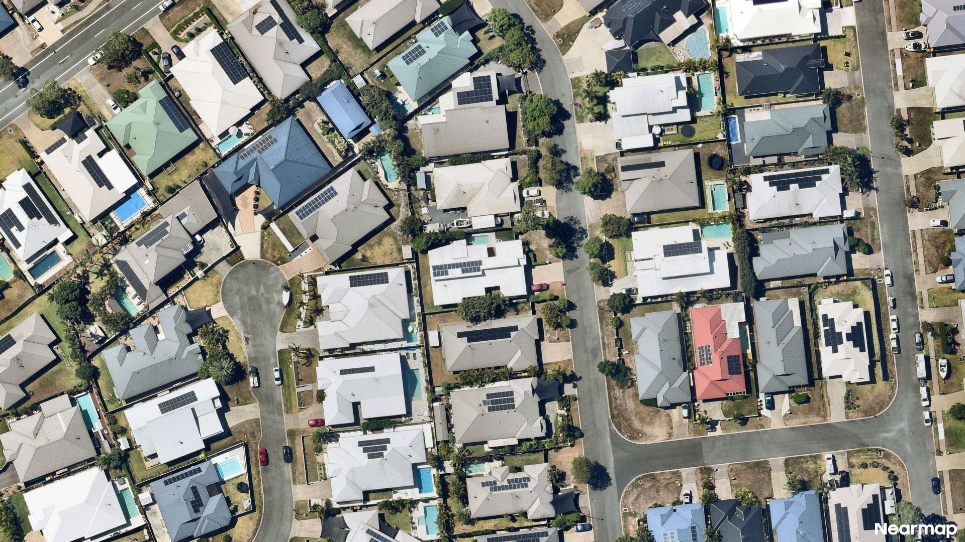 Vertical aerial view