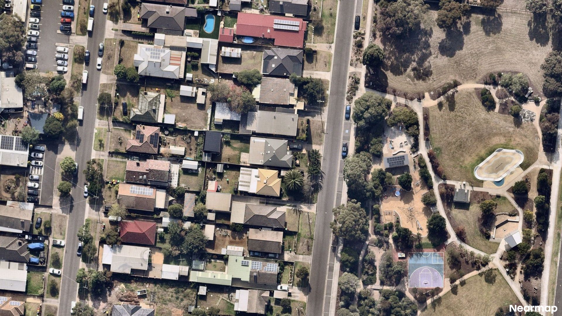 Vertical aerial view