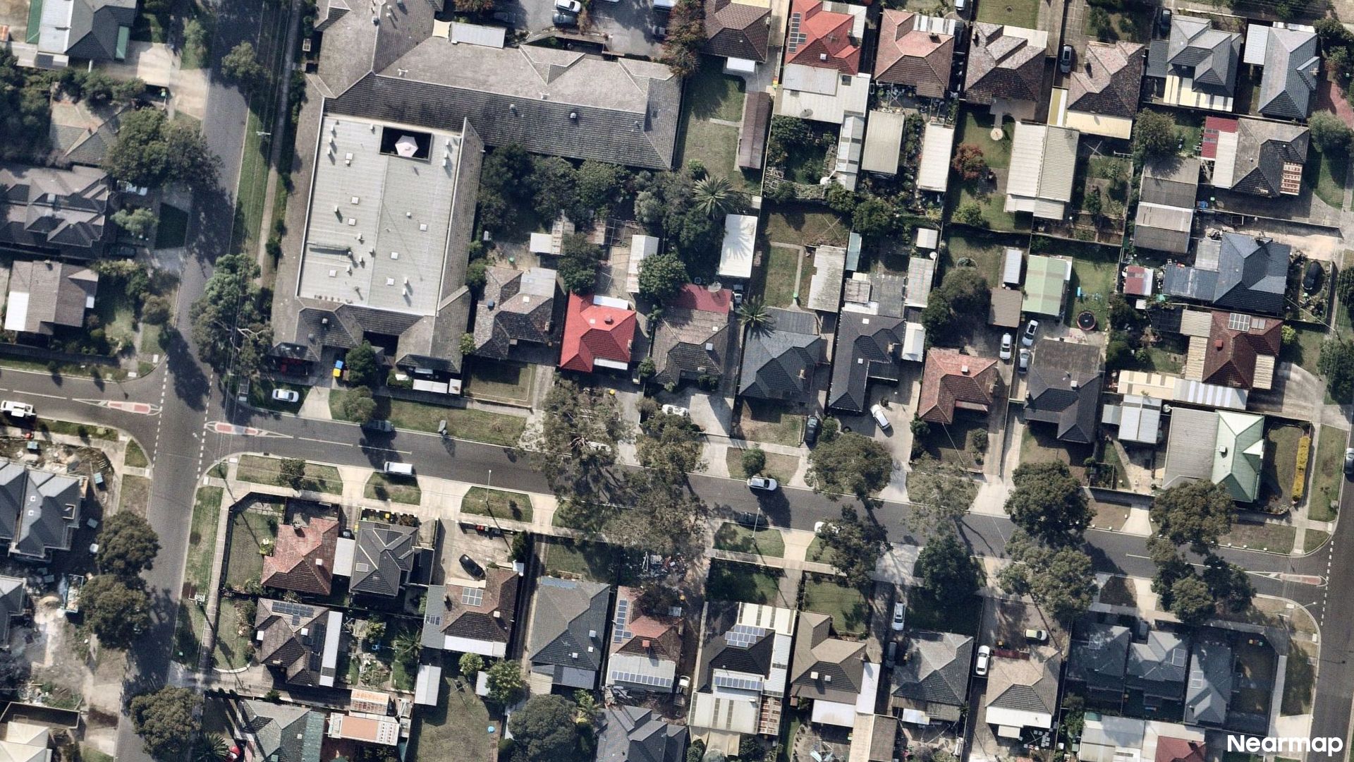 Vertical aerial view