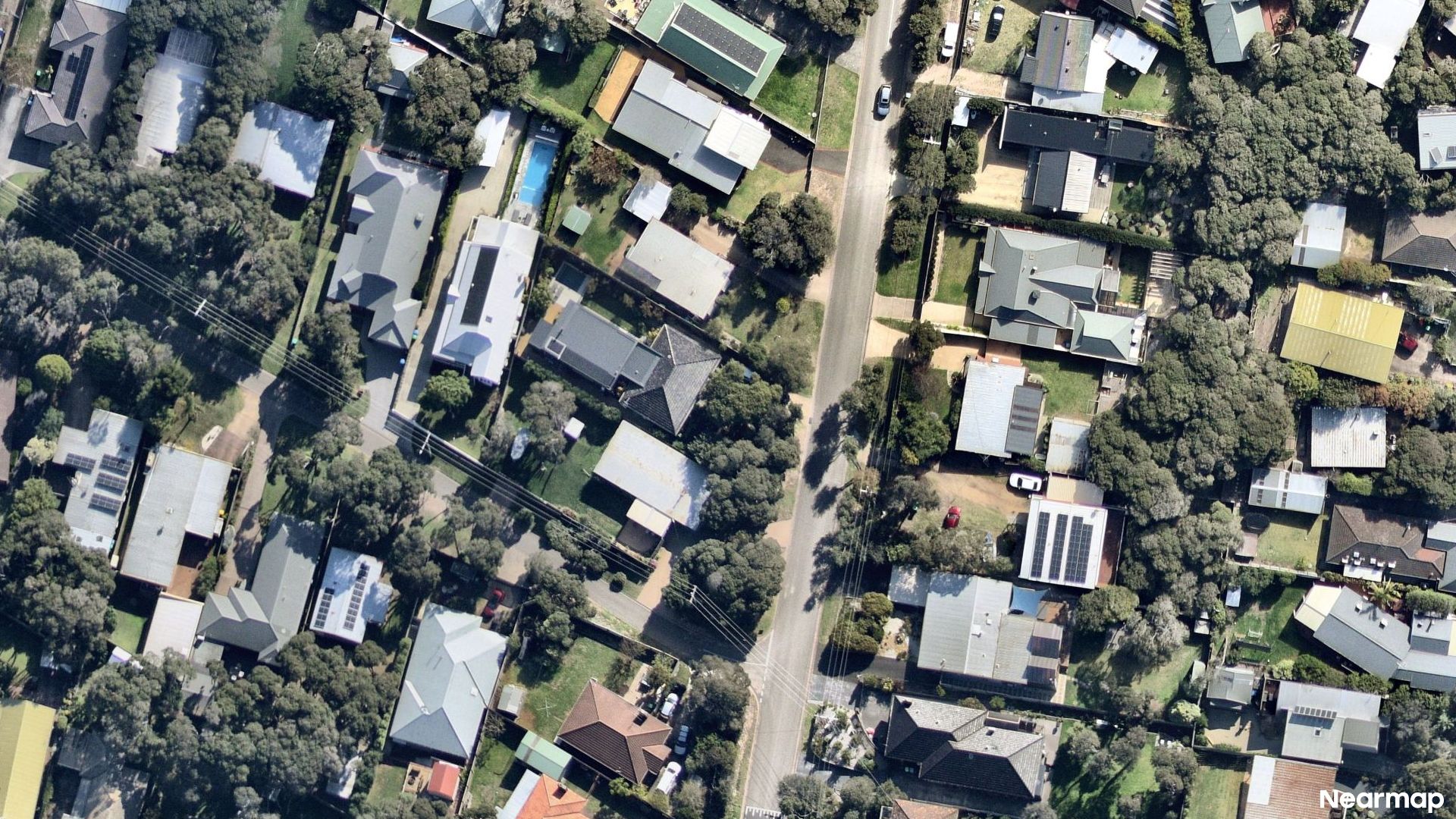 Vertical aerial view