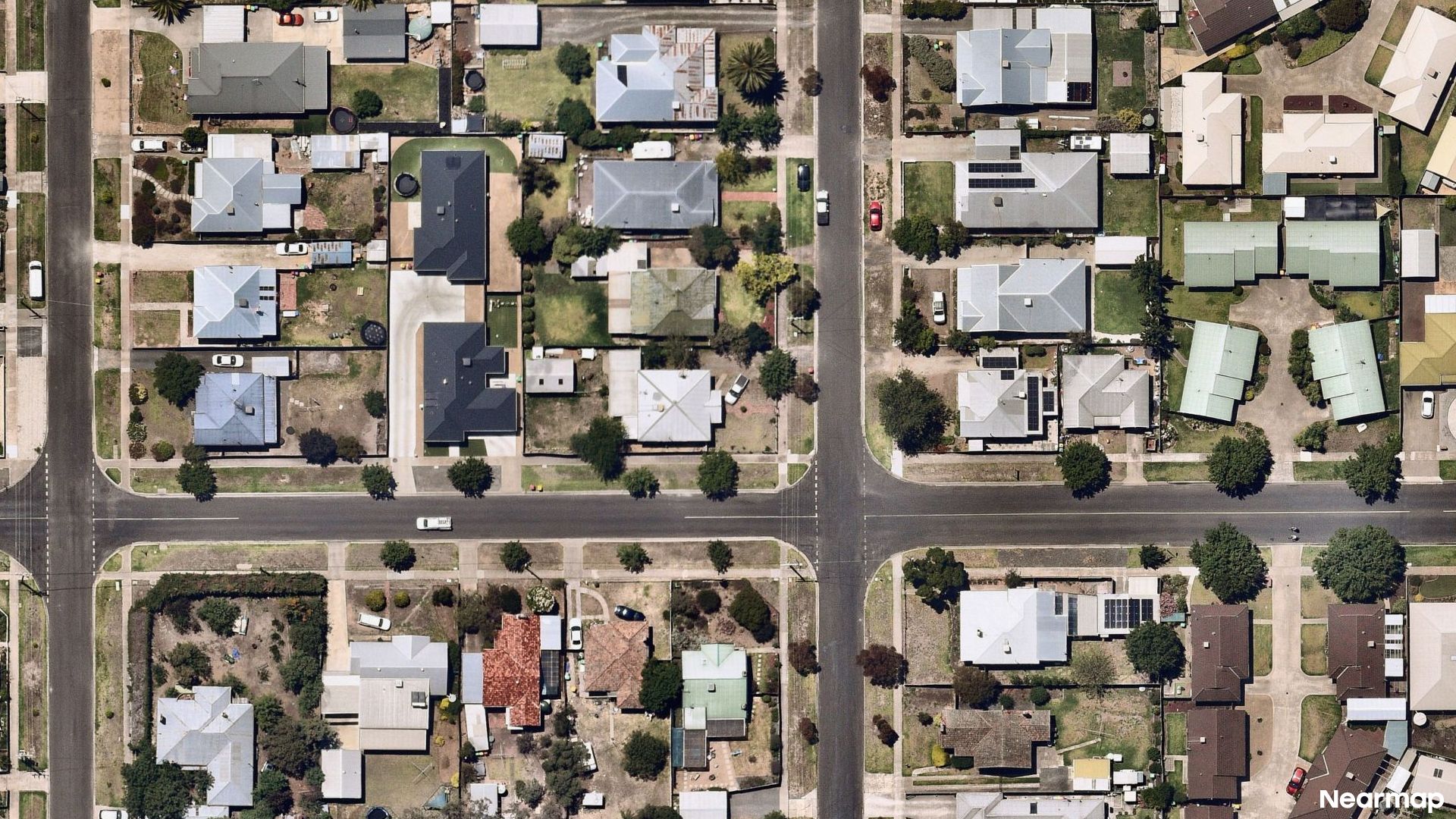 Vertical aerial view