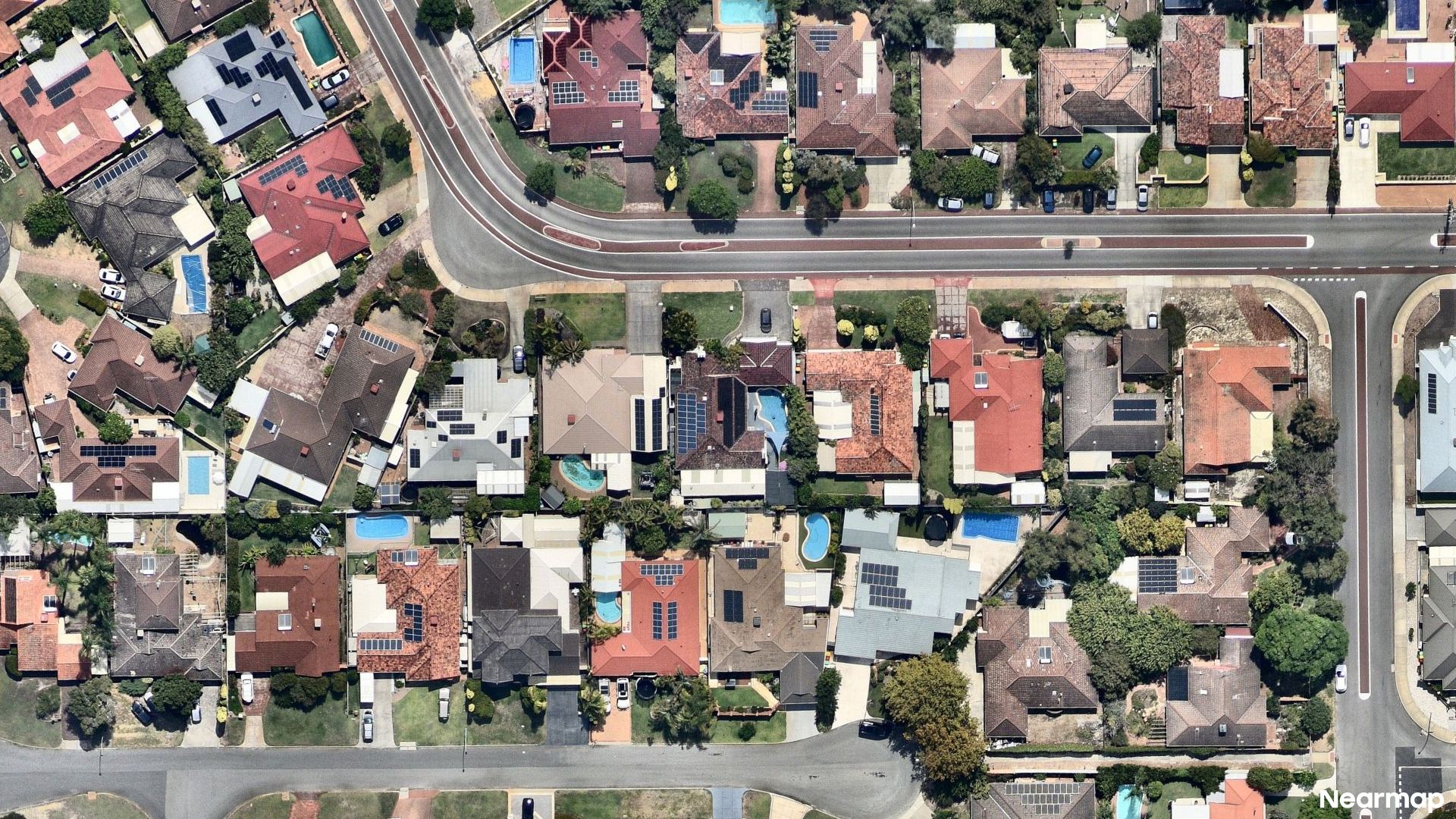 Vertical aerial view