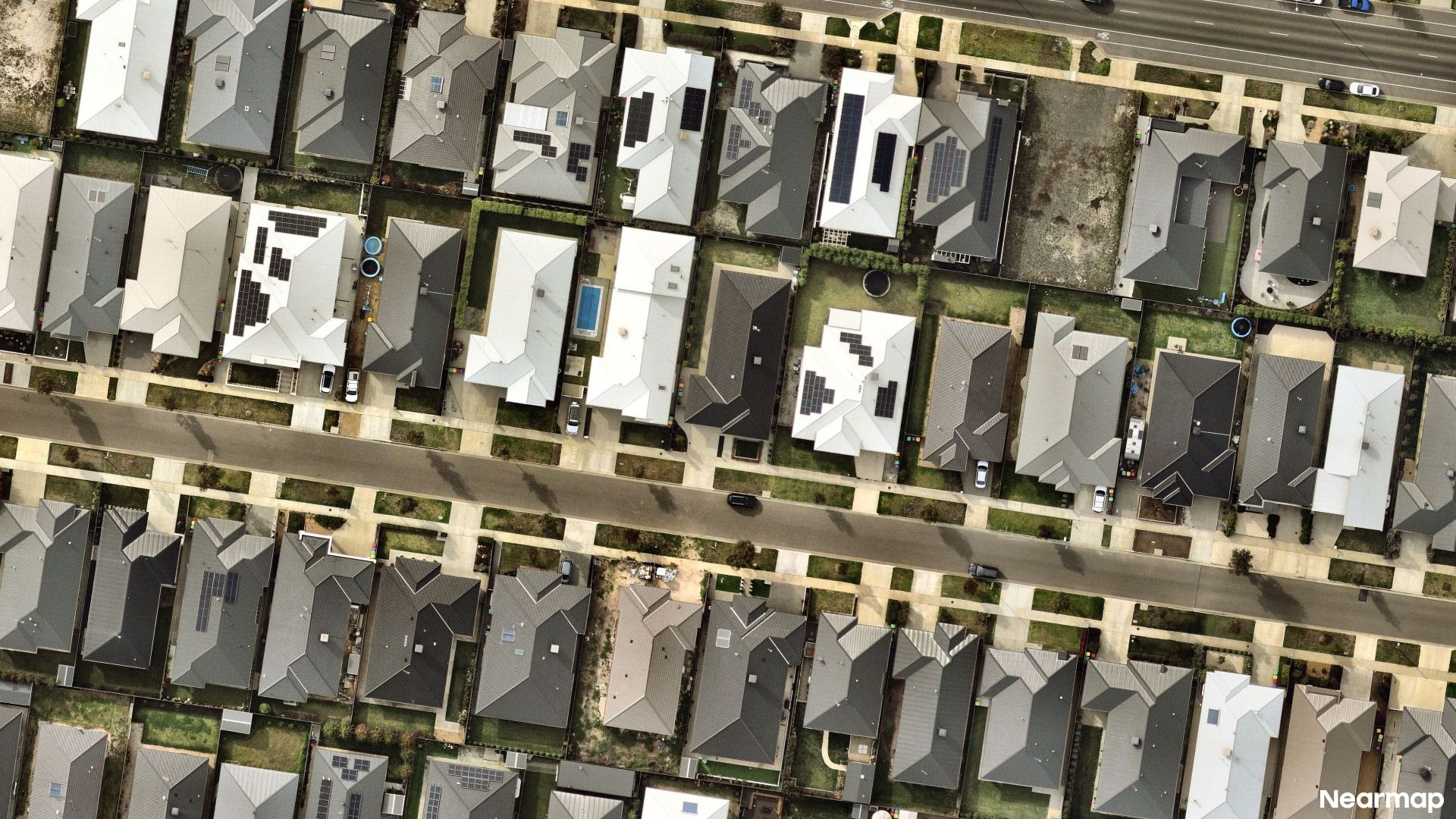Vertical aerial view