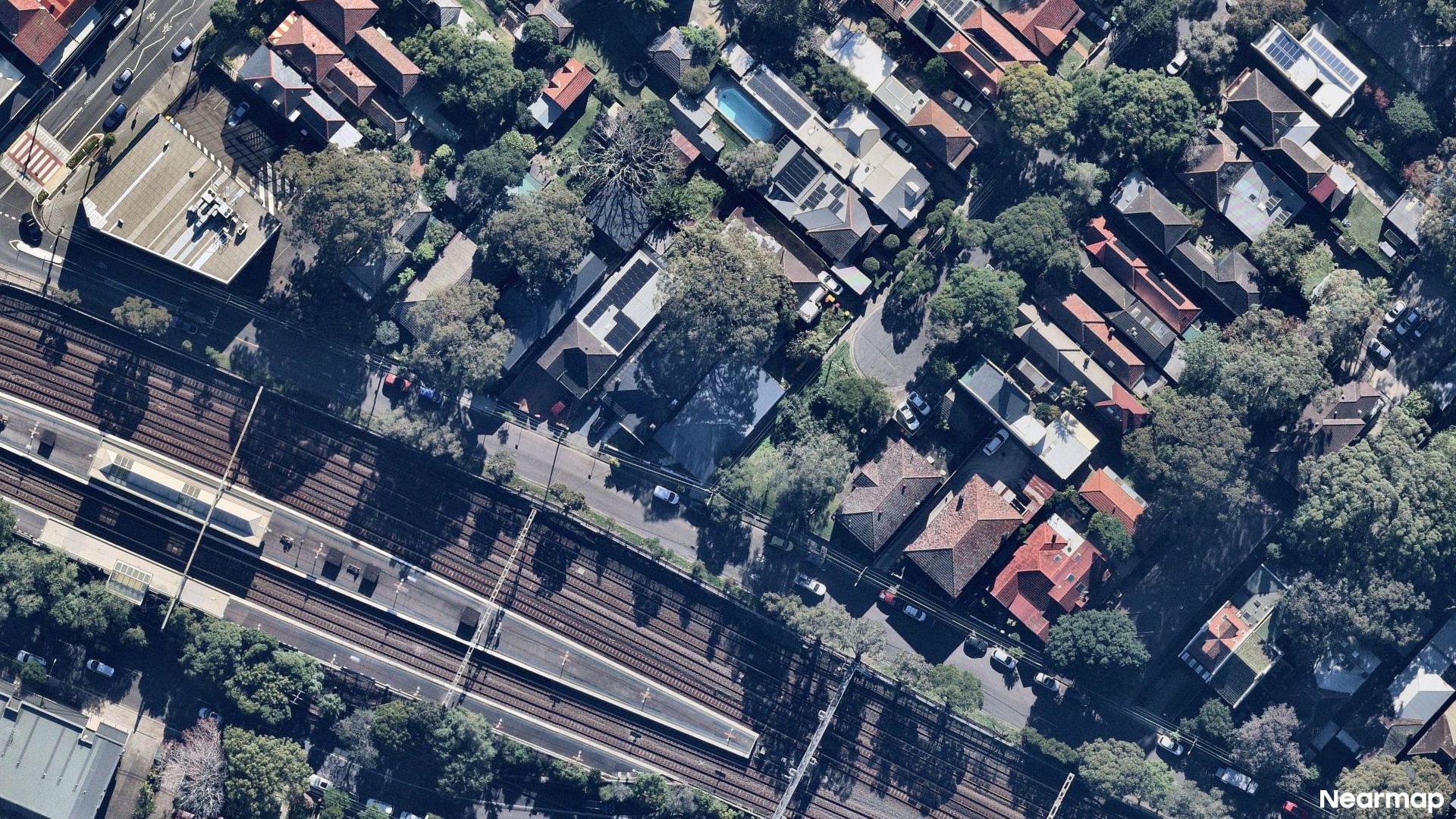 Vertical aerial view