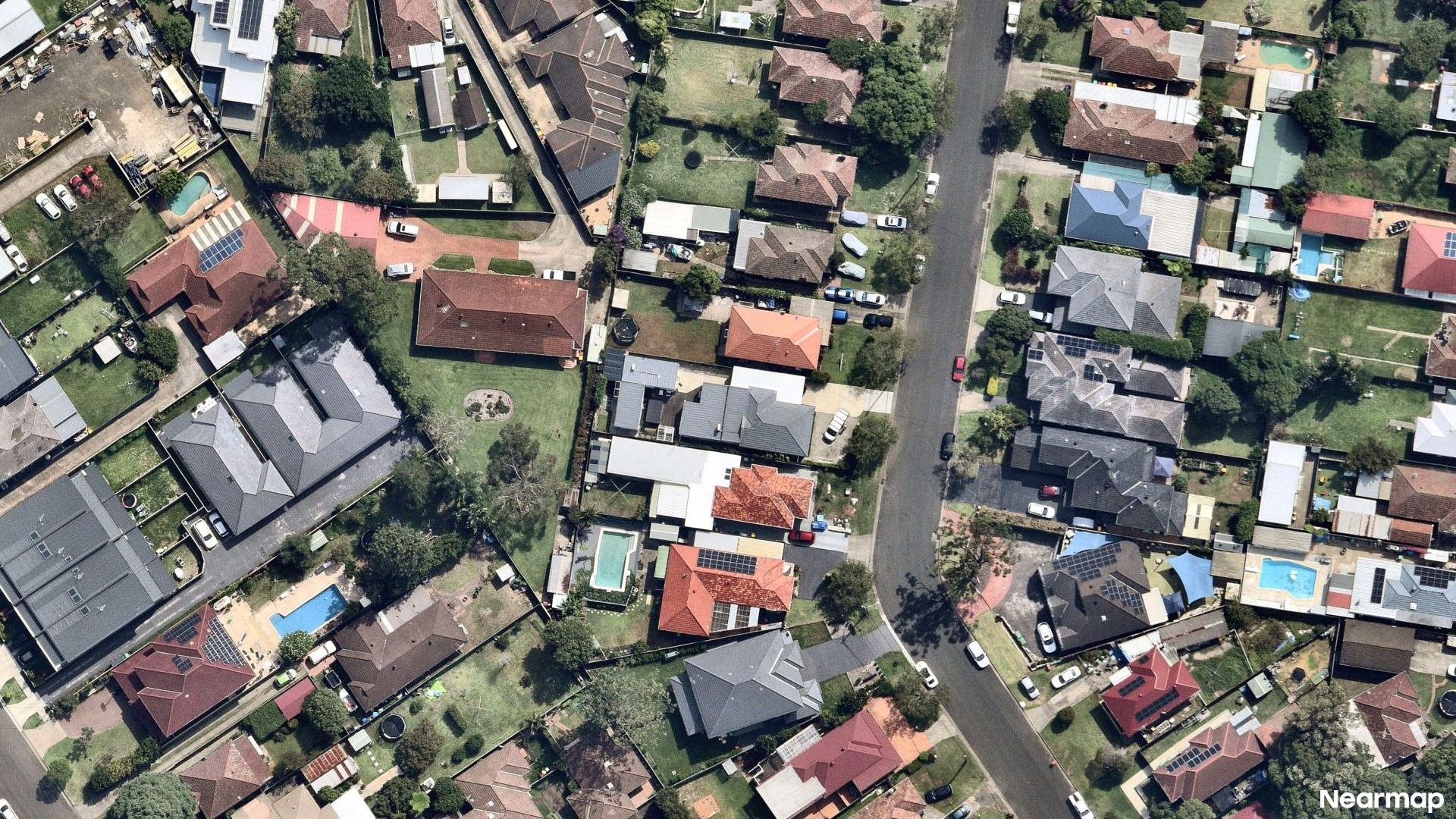 Vertical aerial view