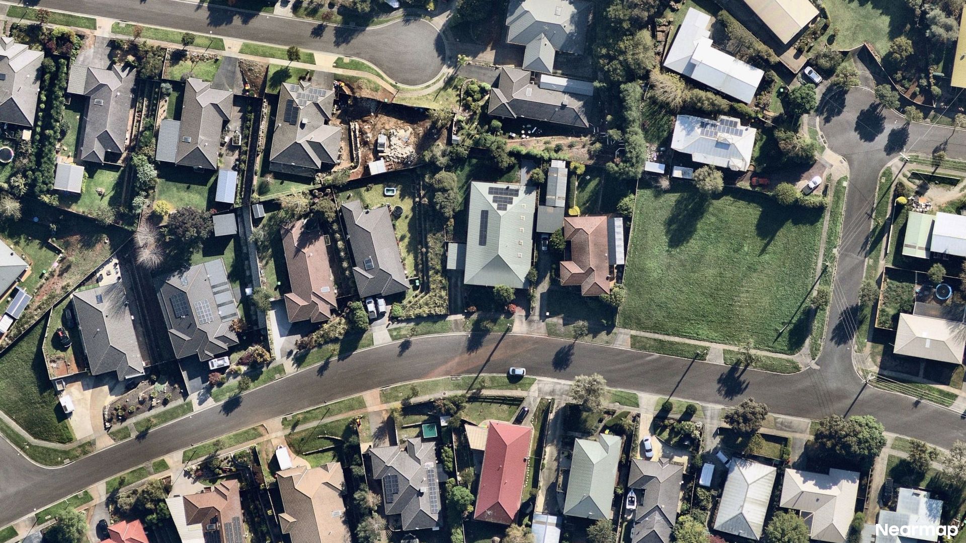 Vertical aerial view