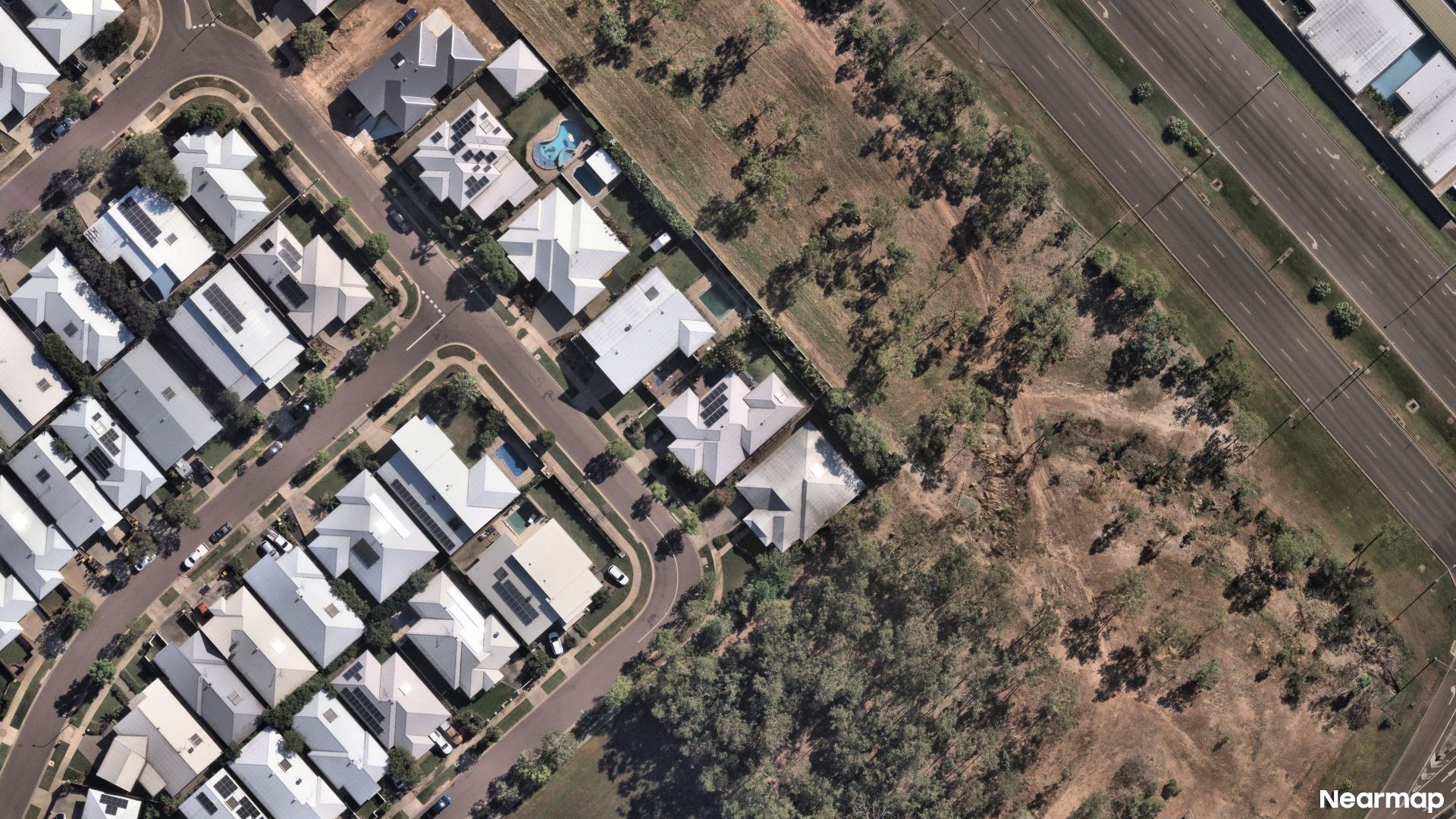 Vertical aerial view