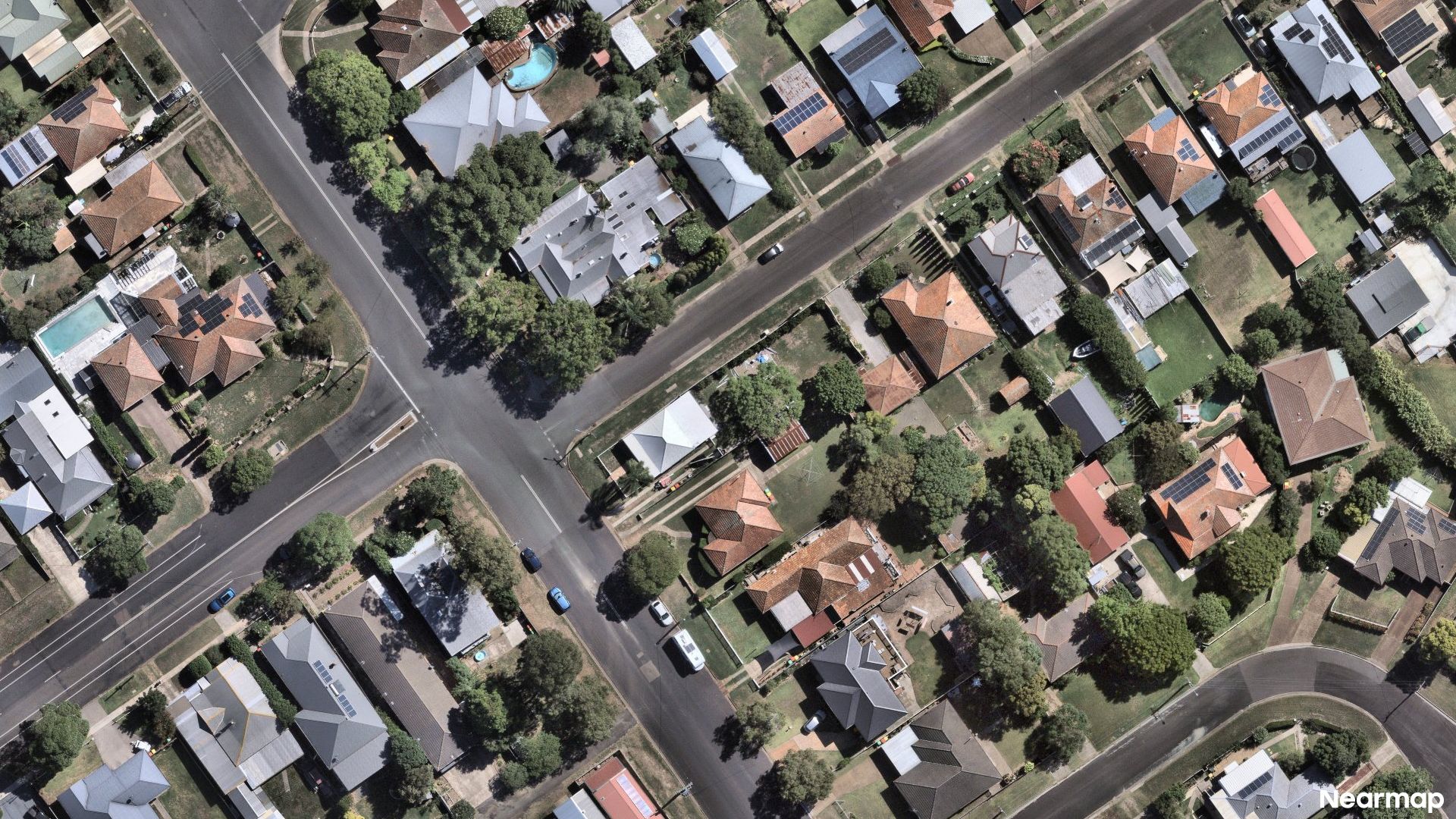 Vertical aerial view