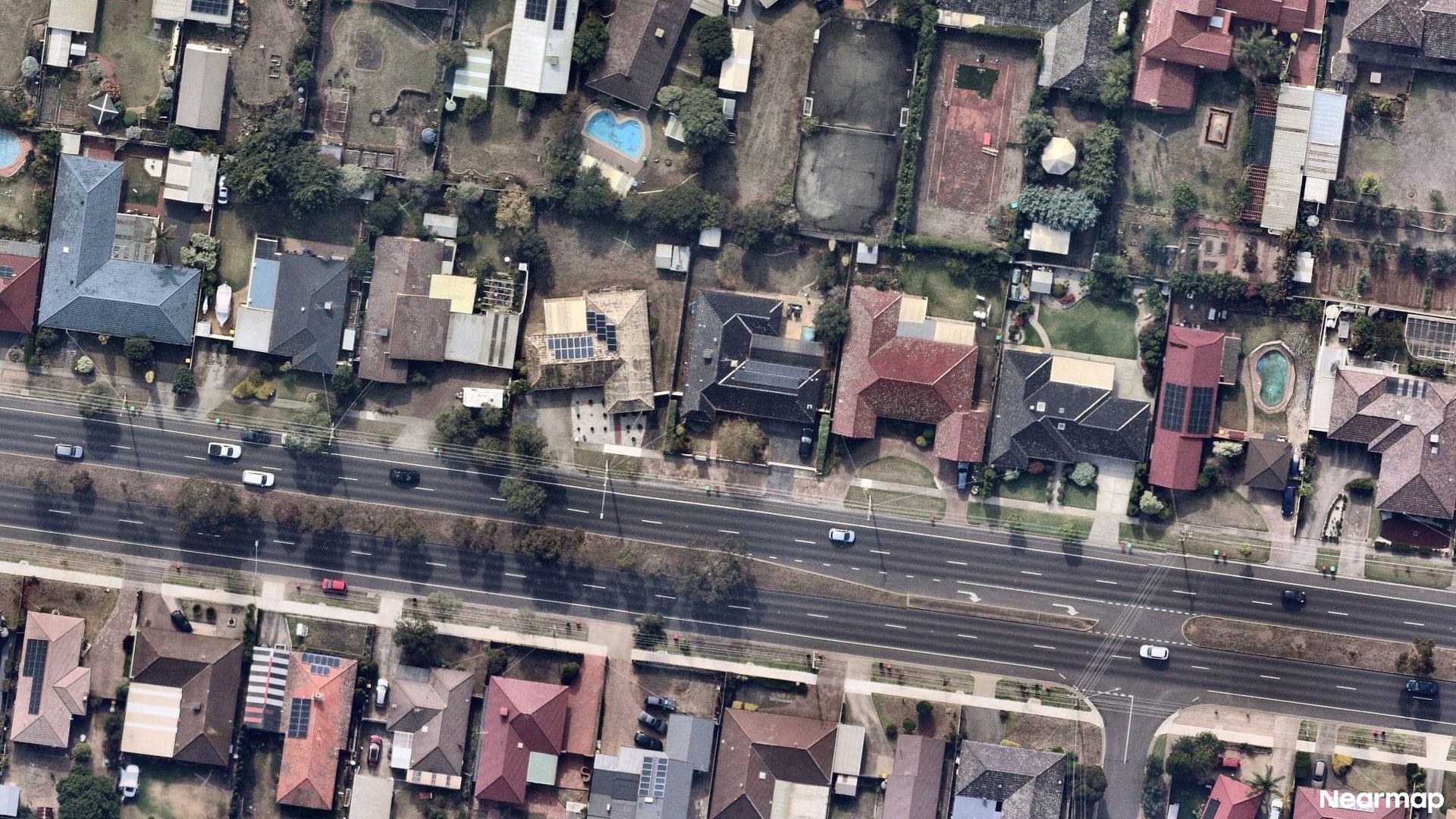 Vertical aerial view