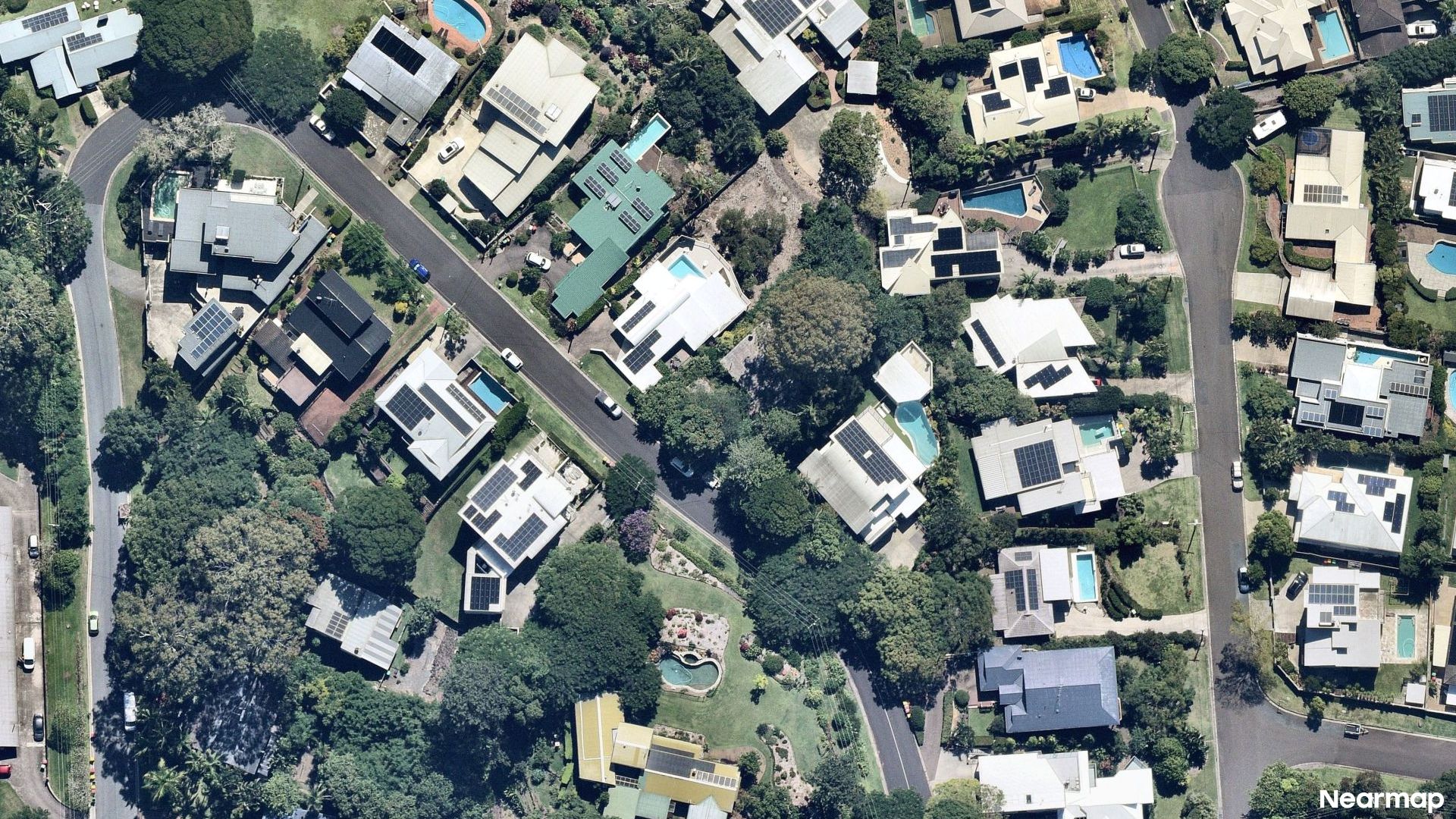Vertical aerial view