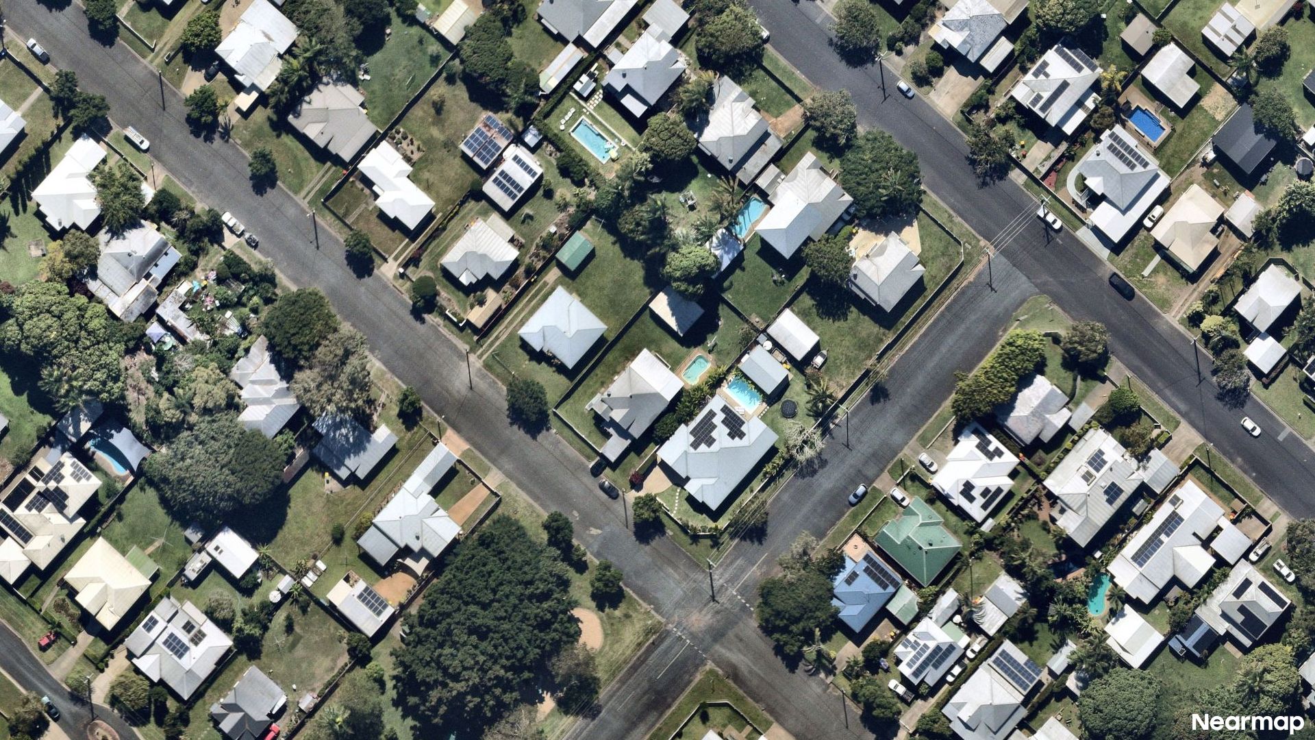 Vertical aerial view
