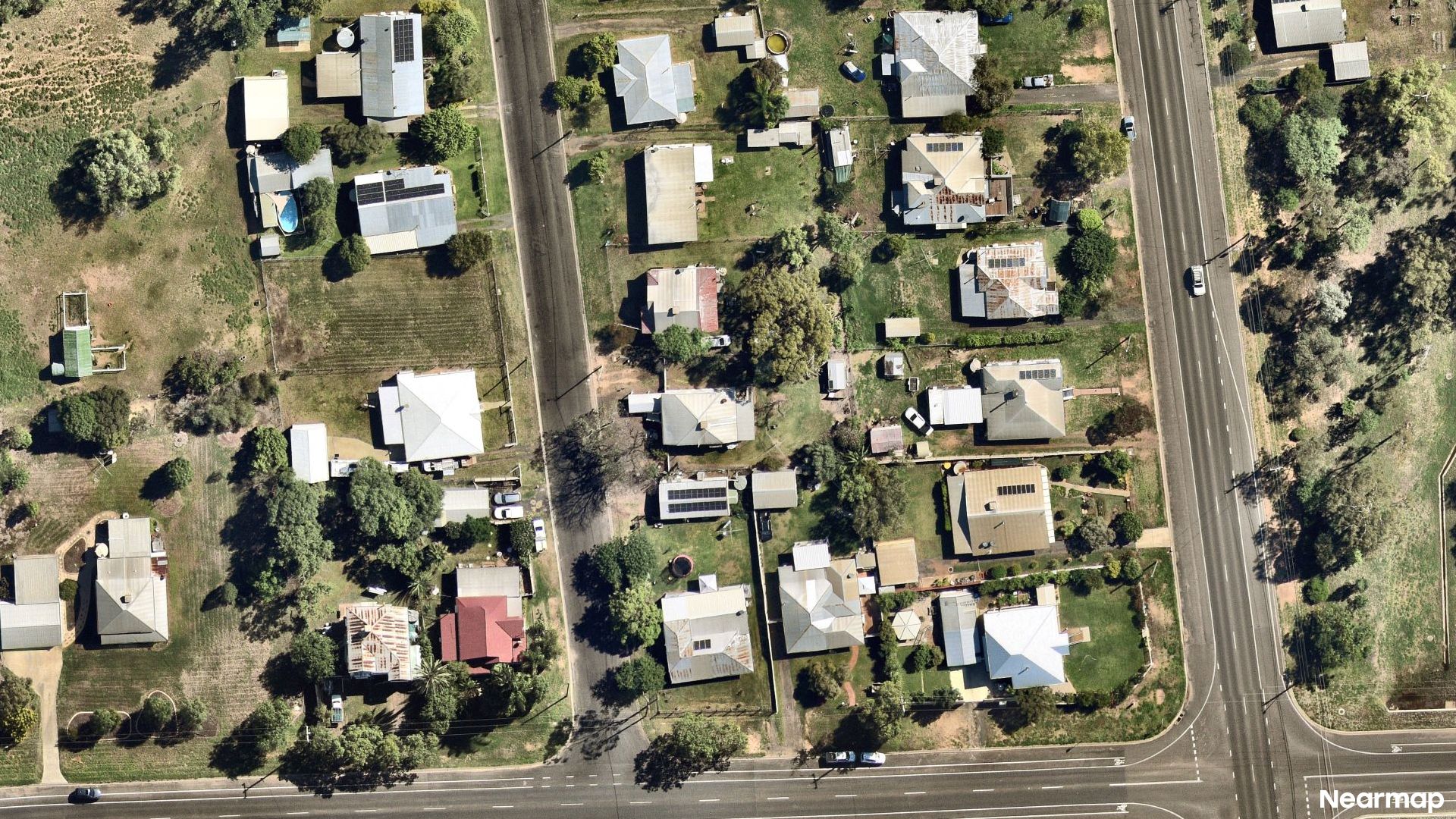Vertical aerial view