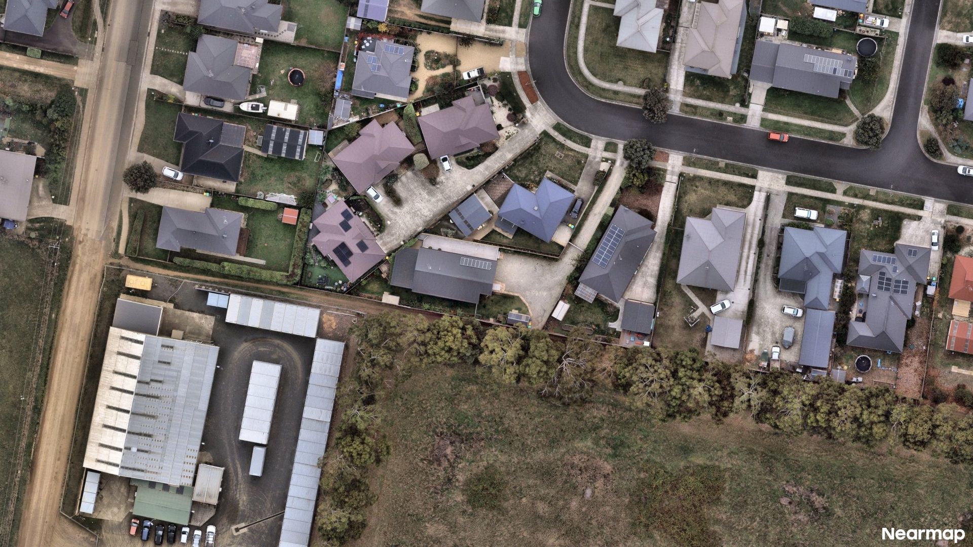 Vertical aerial view