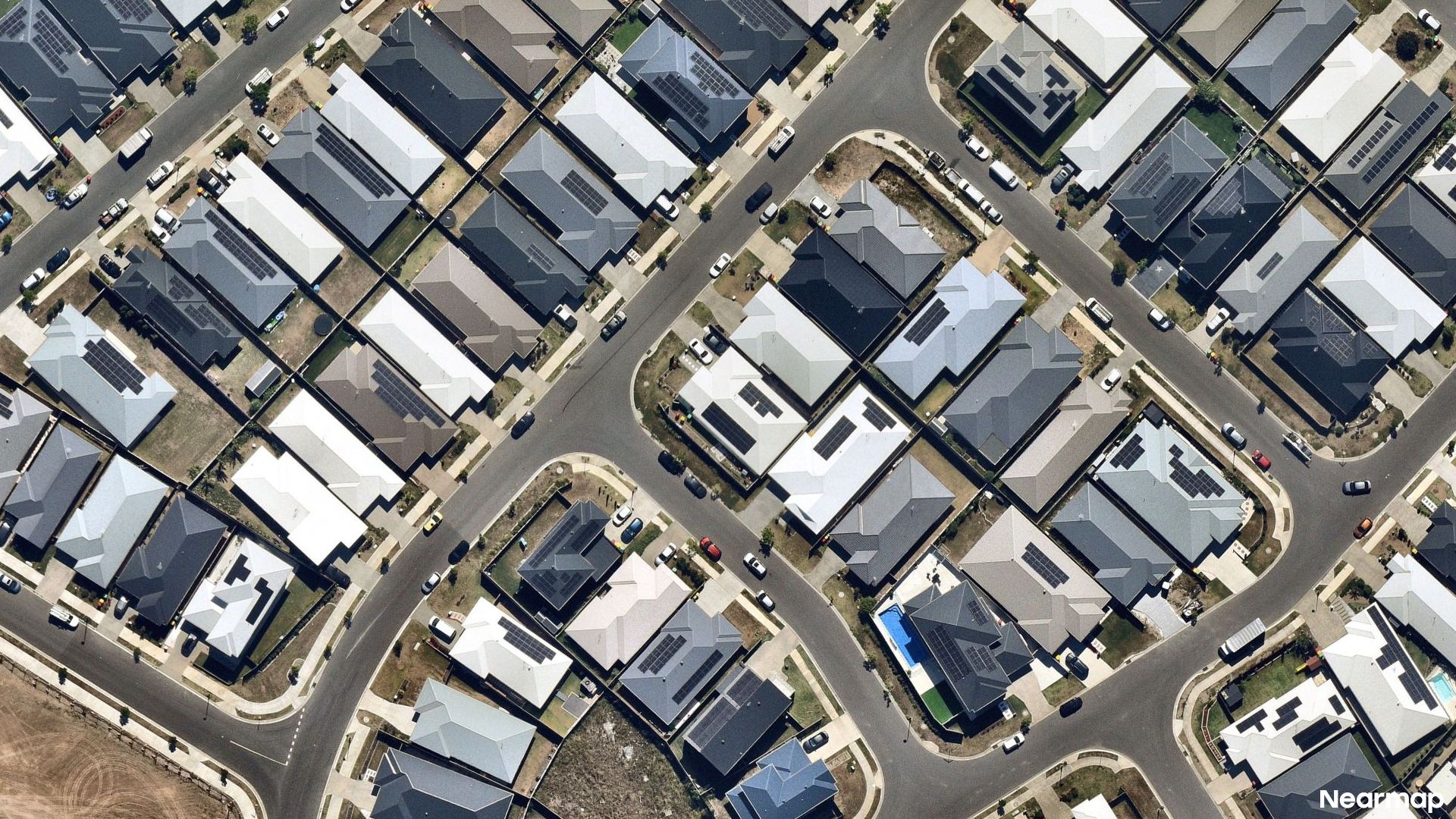 Vertical aerial view