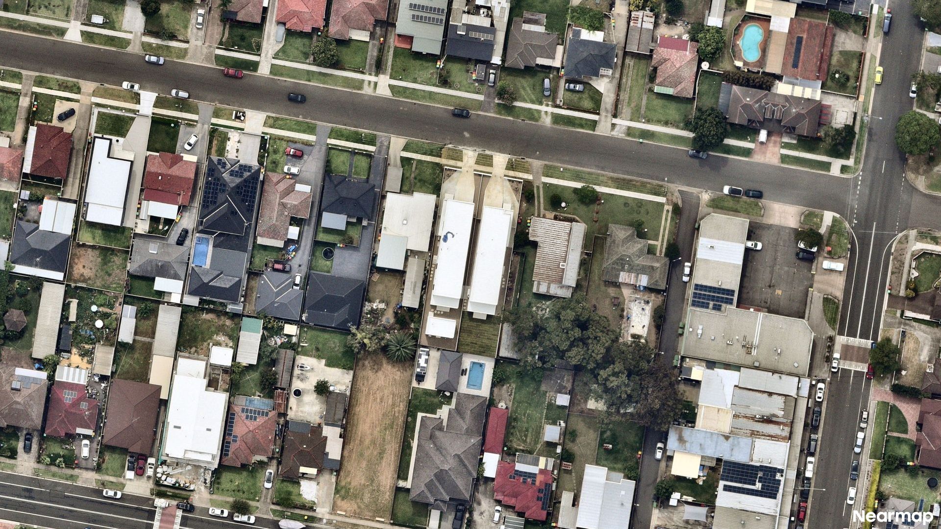 Vertical aerial view