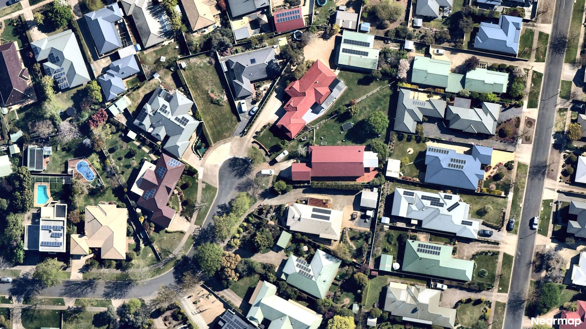Vertical aerial view