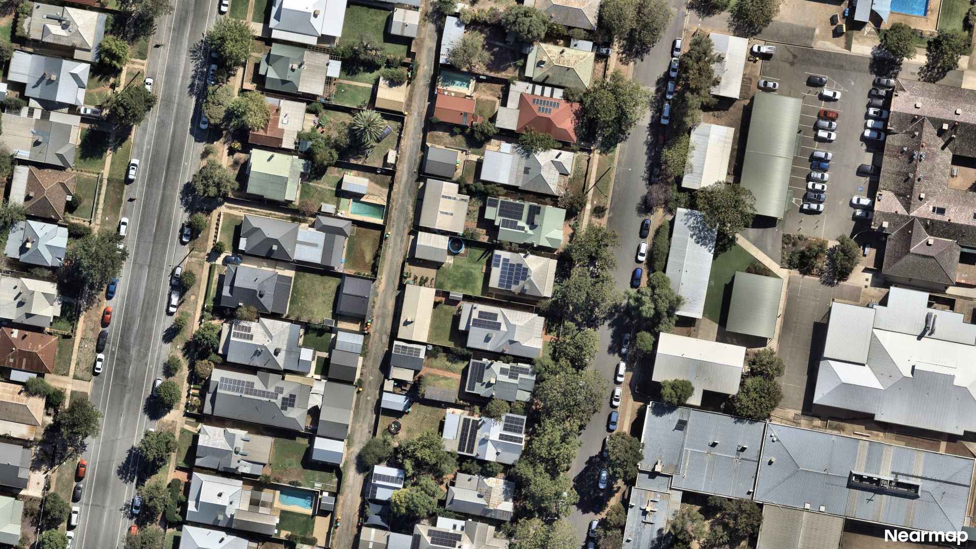 Vertical aerial view