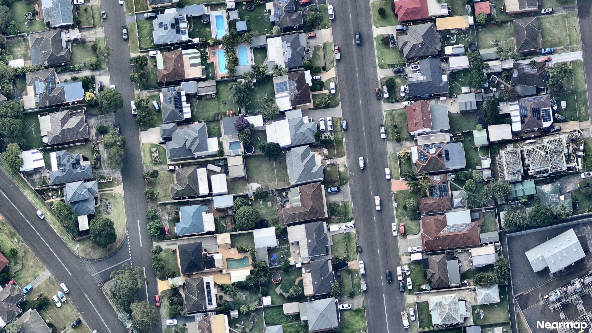 Vertical aerial view