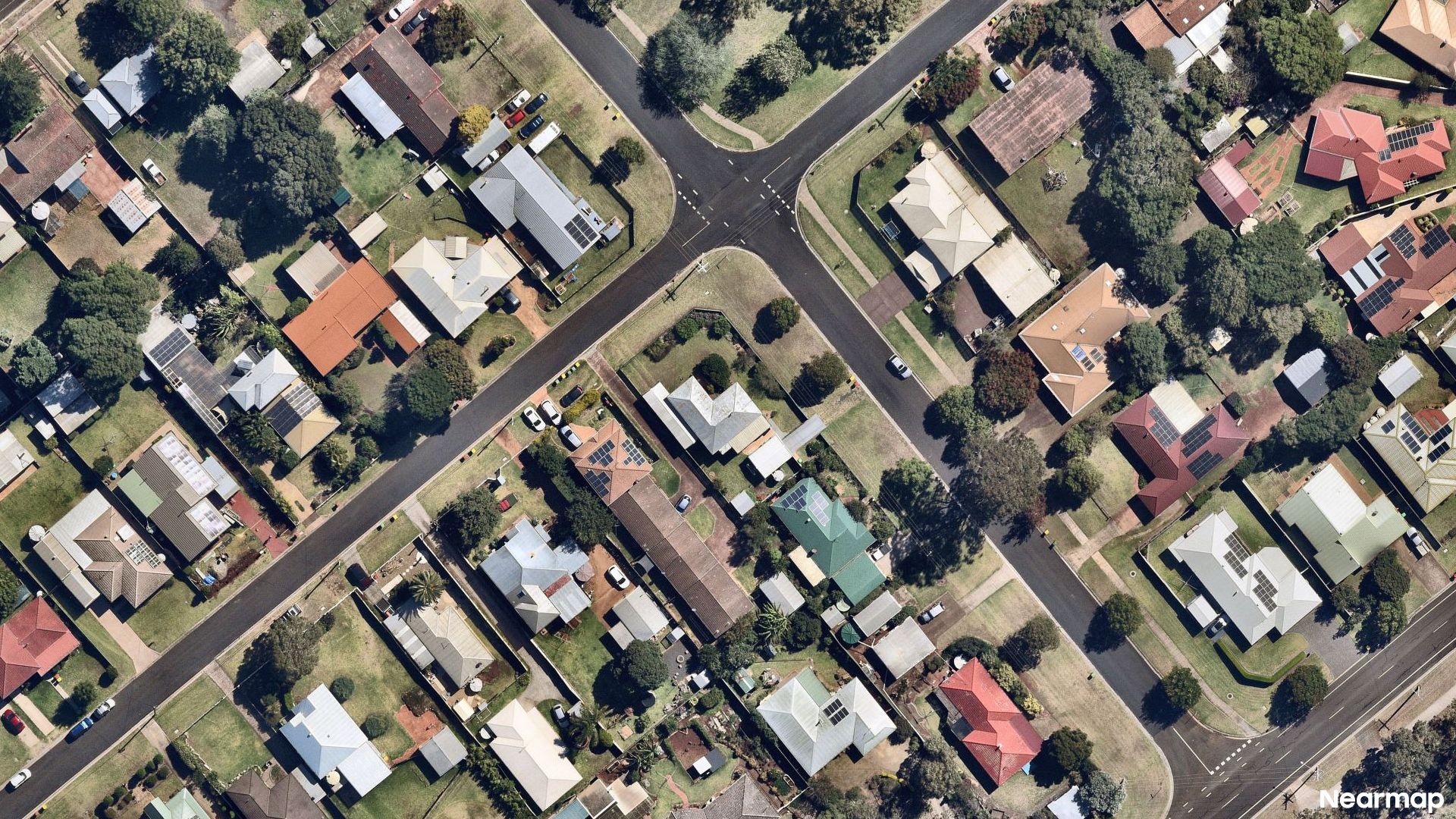 Vertical aerial view