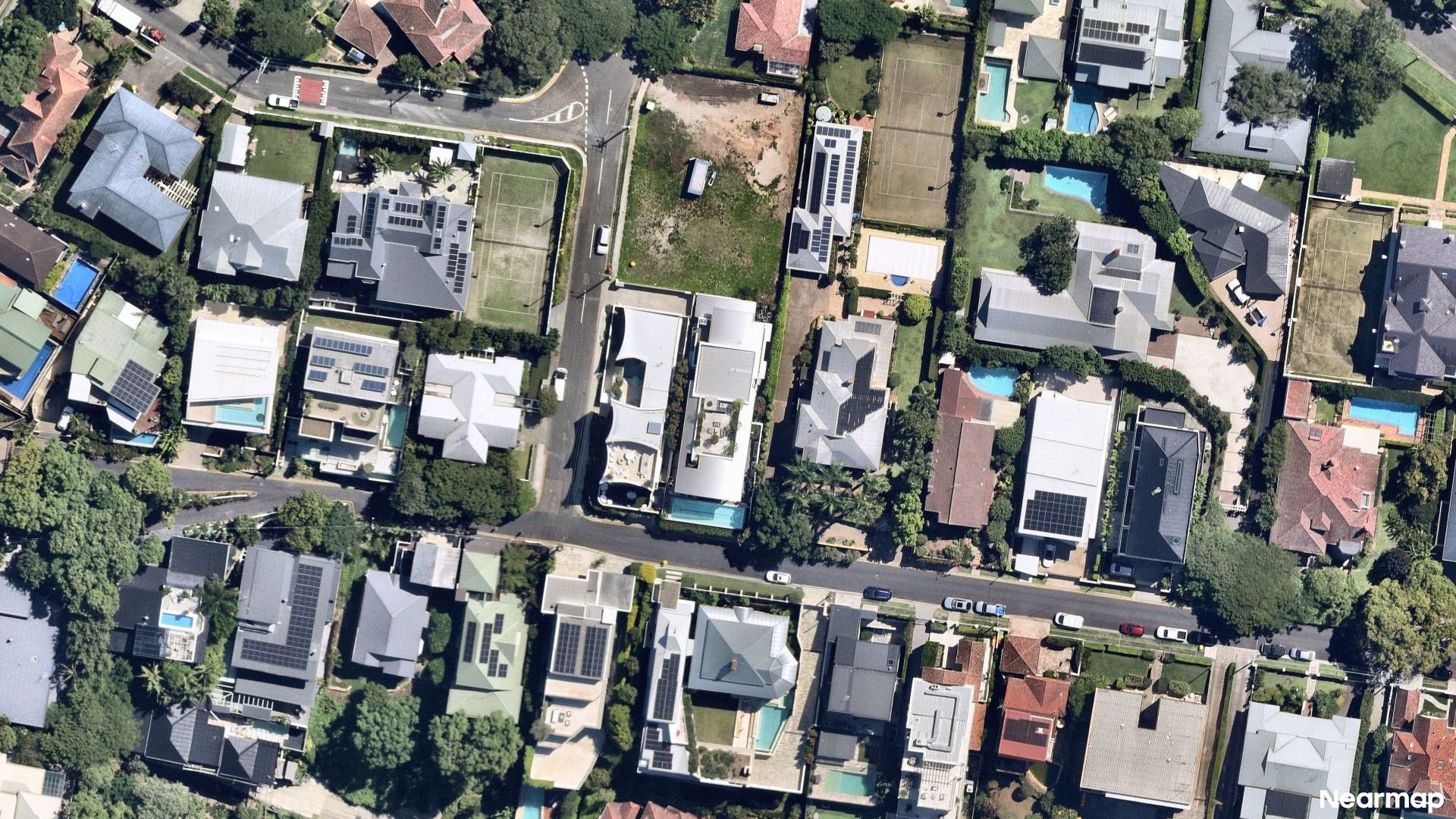 Vertical aerial view