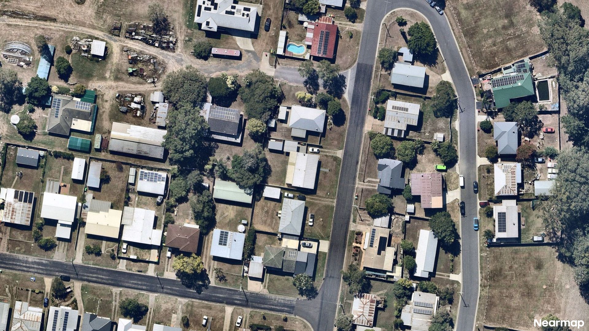 Vertical aerial view