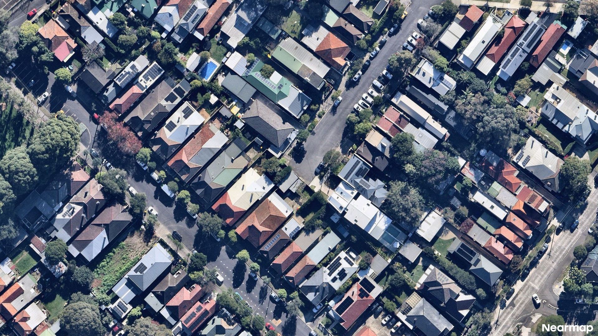 Vertical aerial view