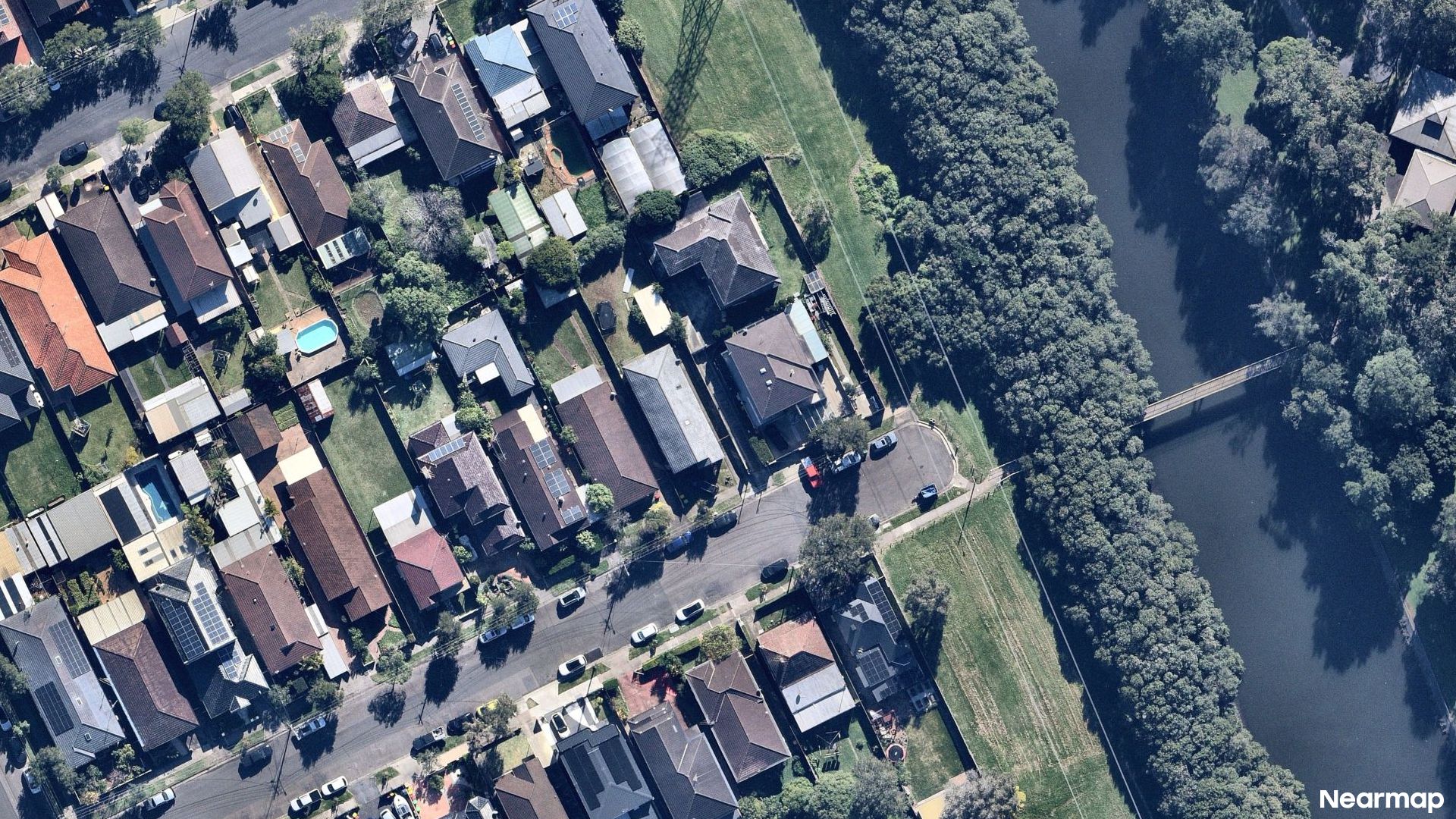 Vertical aerial view