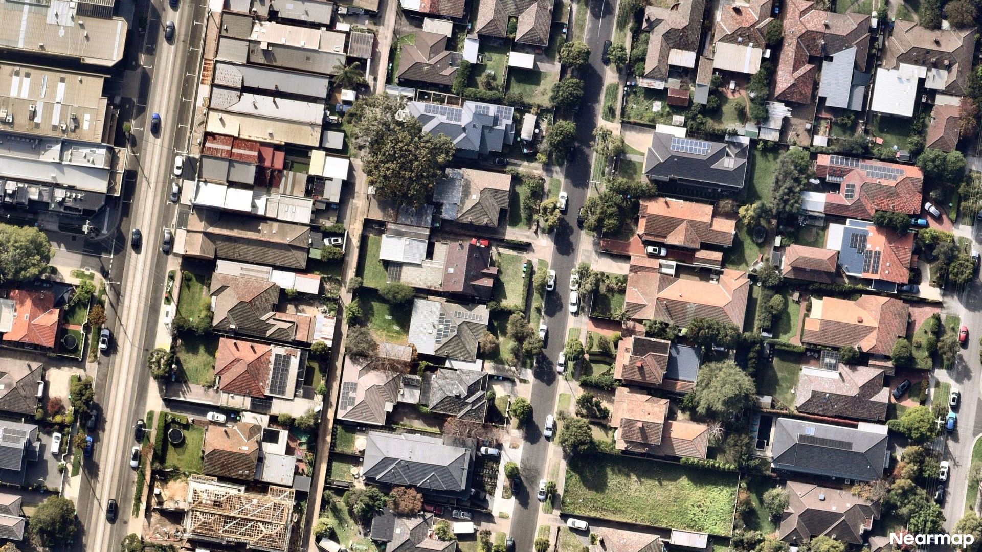 Vertical aerial view