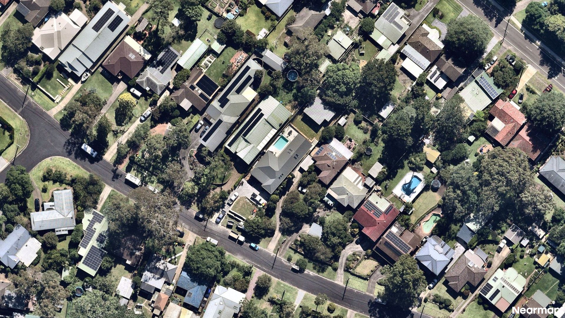 Vertical aerial view