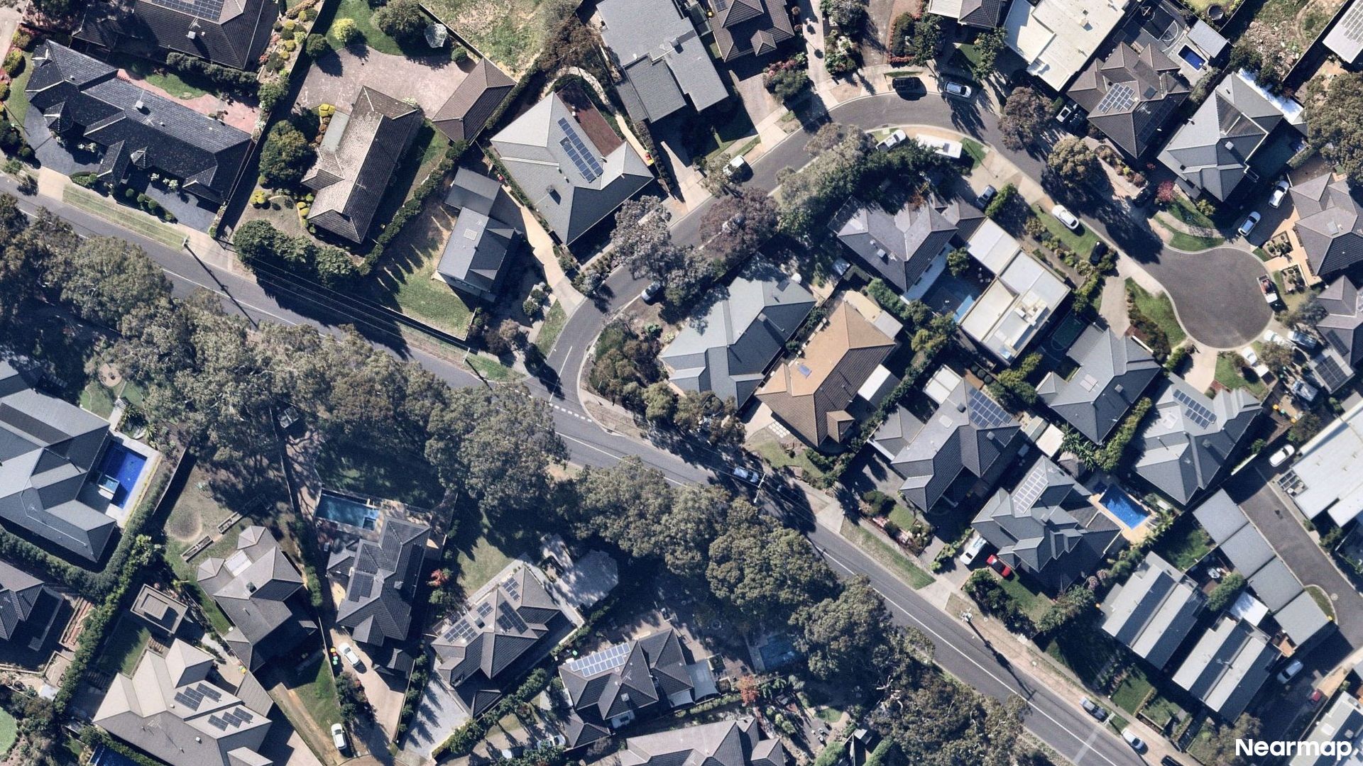 Vertical aerial view