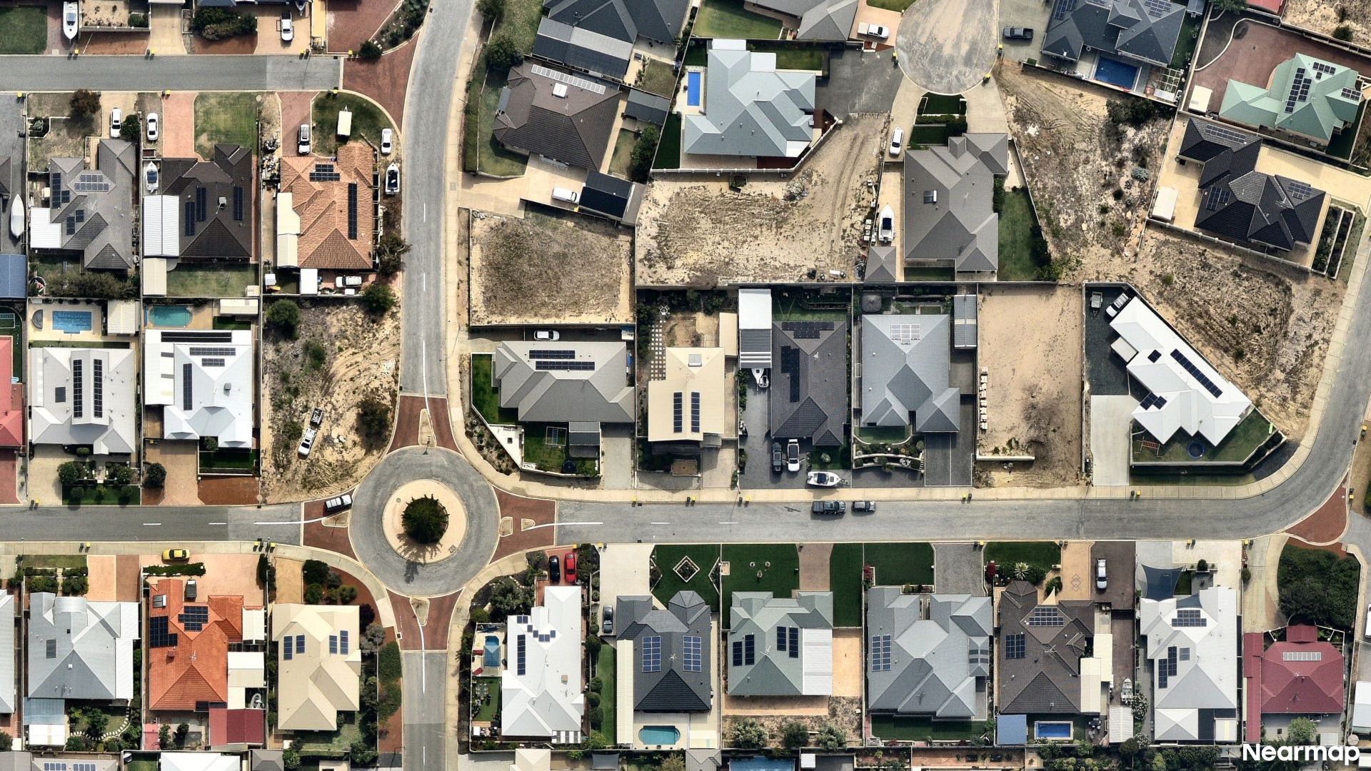 Vertical aerial view
