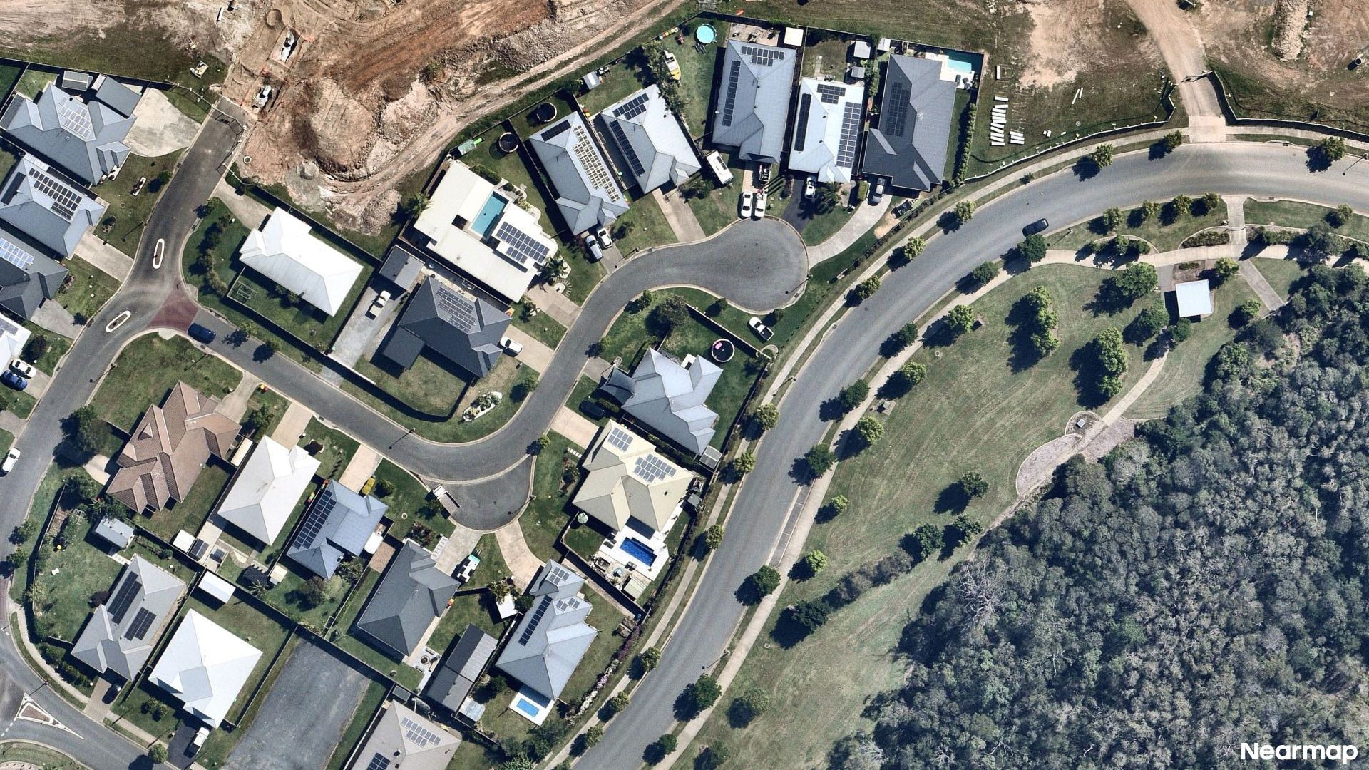 Vertical aerial view