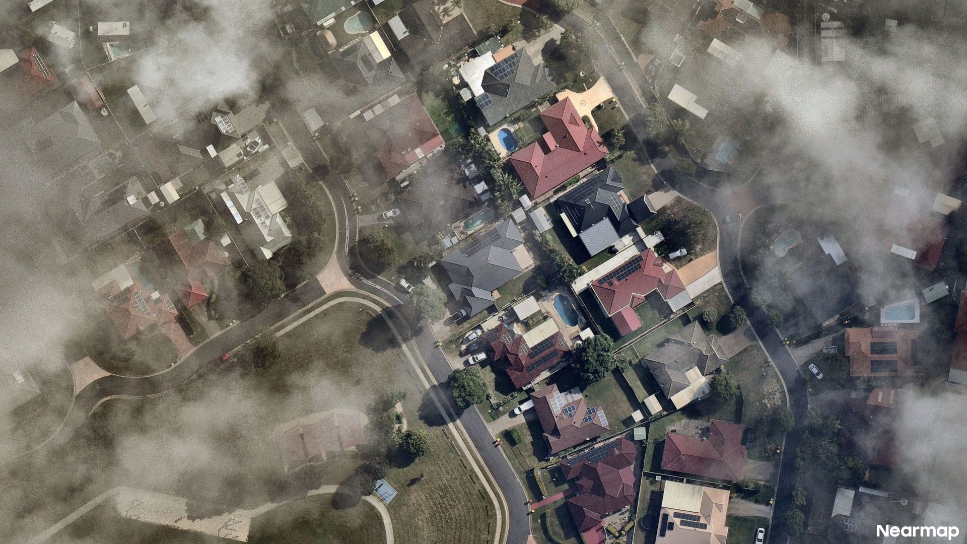 Vertical aerial view