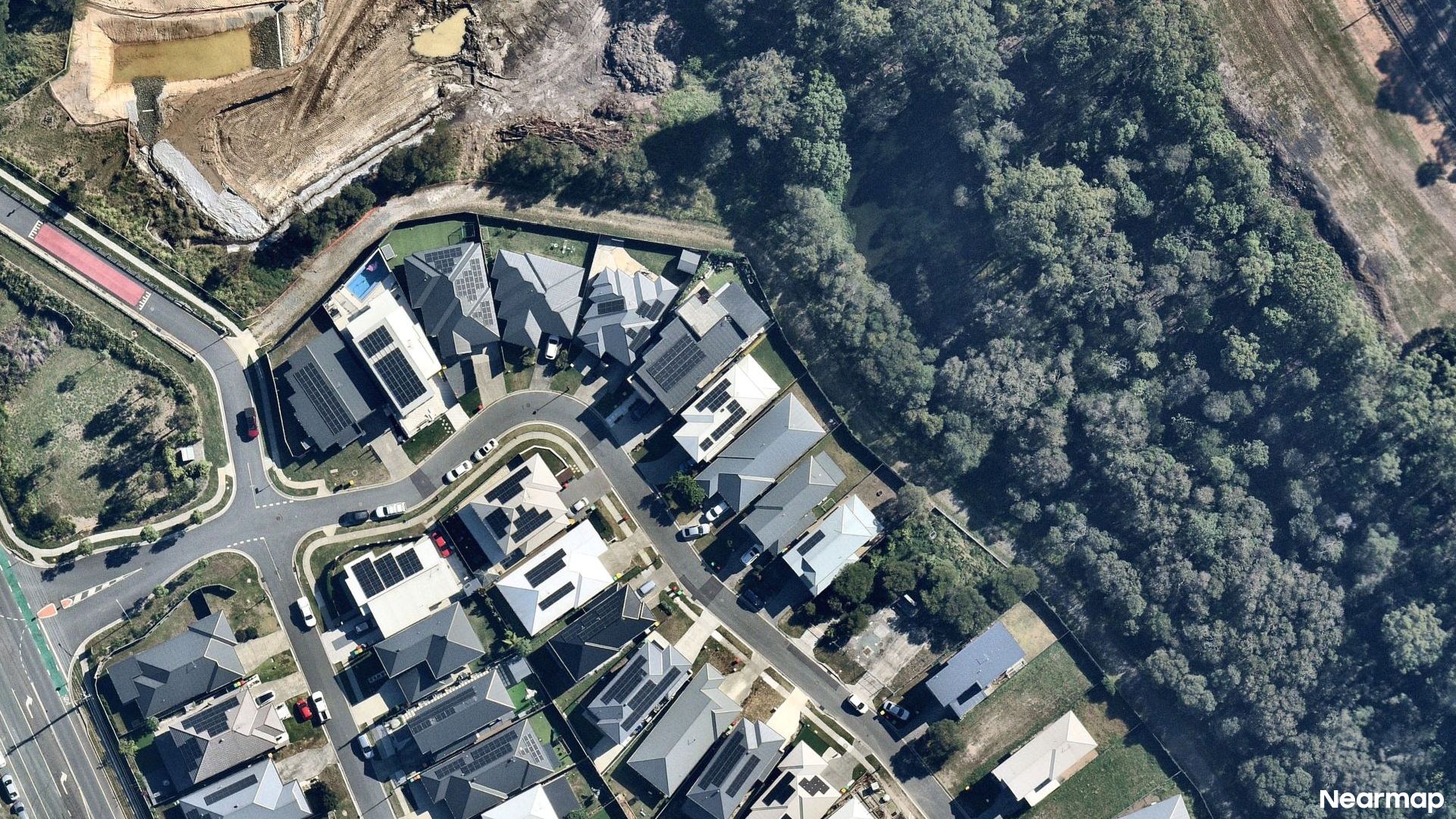 Vertical aerial view