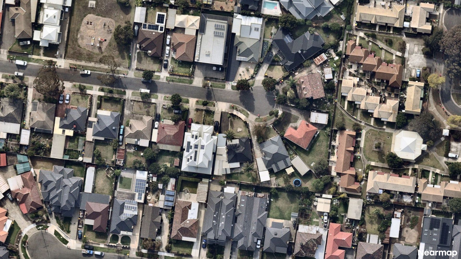Vertical aerial view
