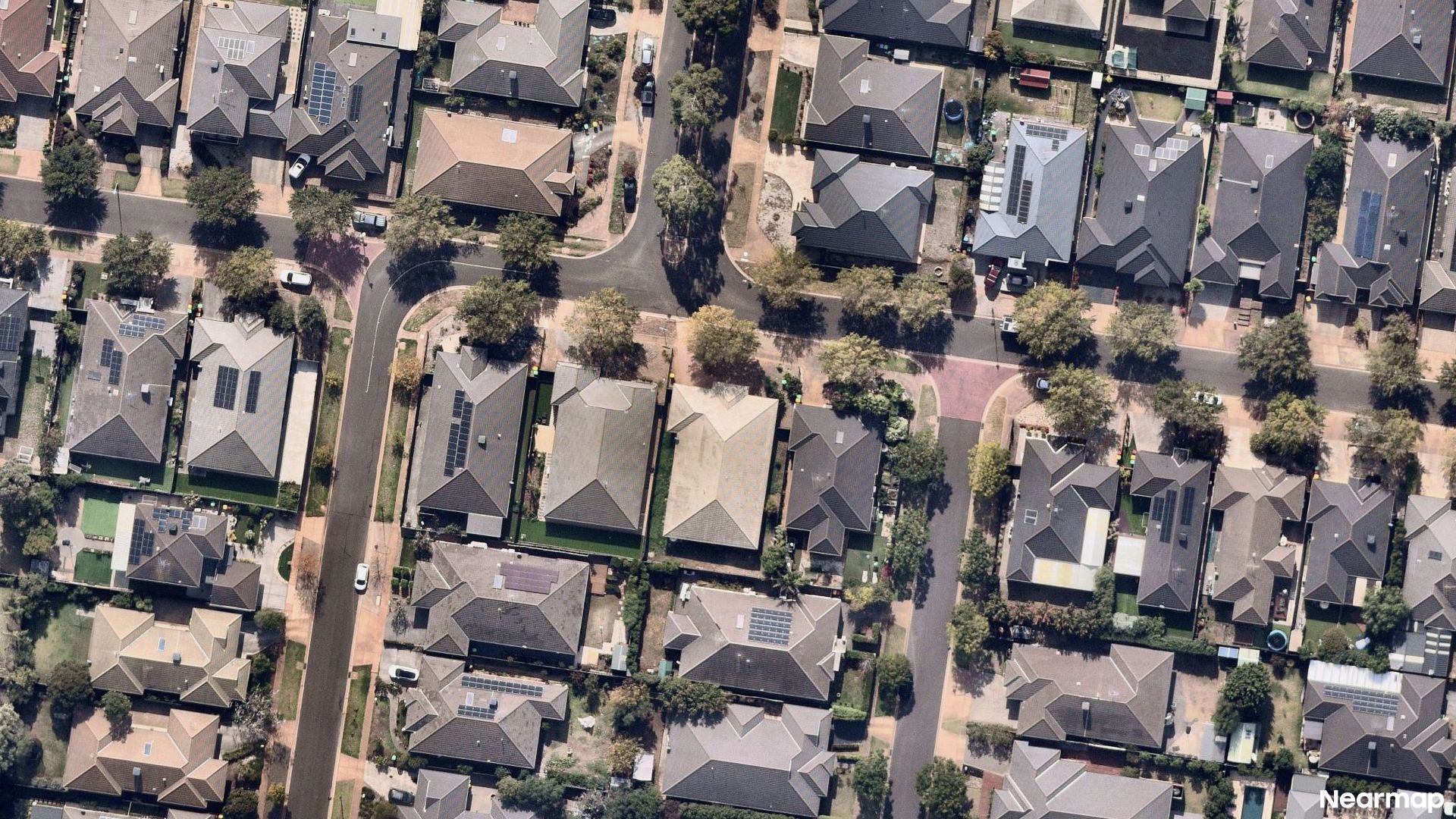 Vertical aerial view