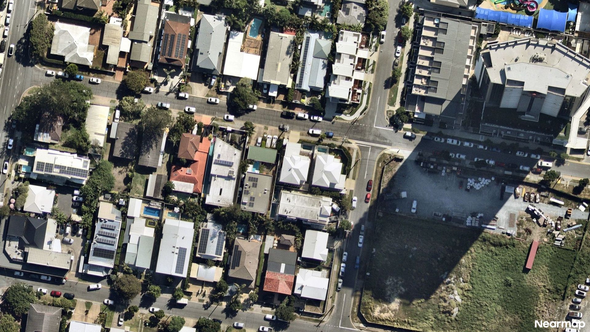 Vertical aerial view
