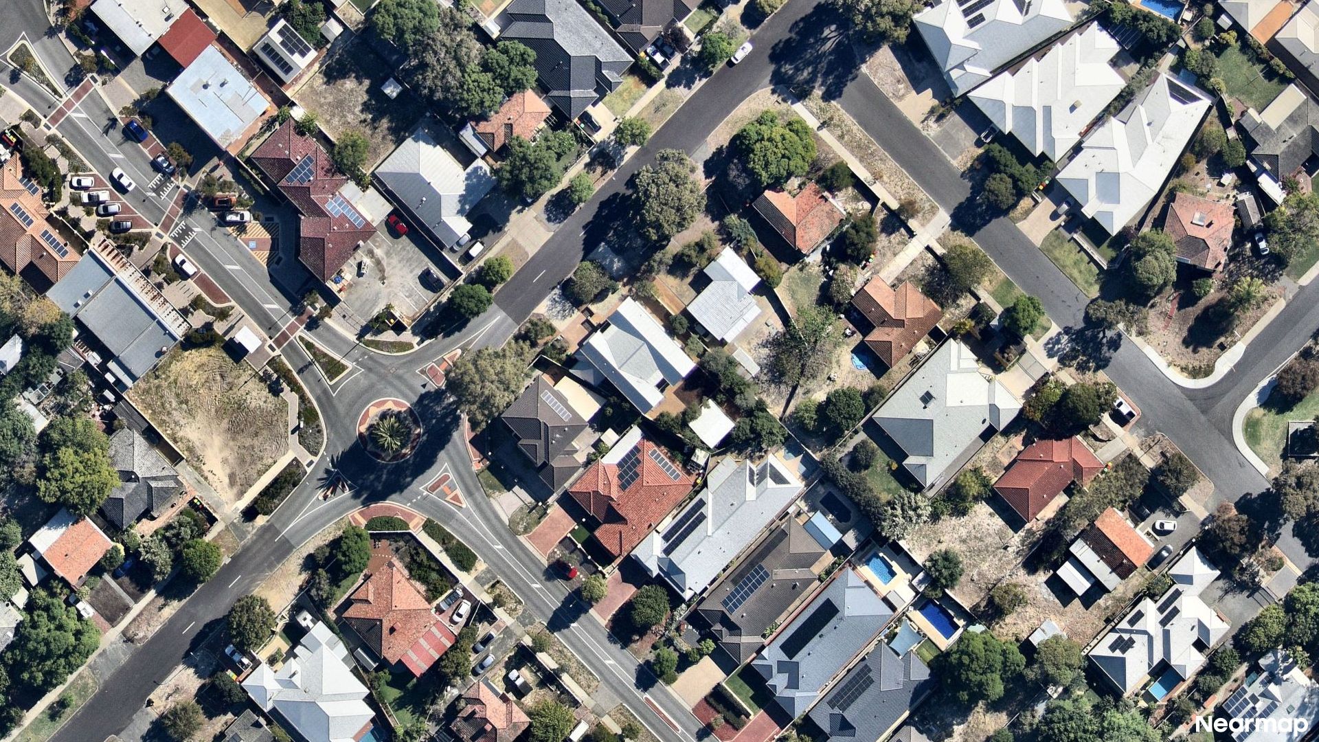 Vertical aerial view