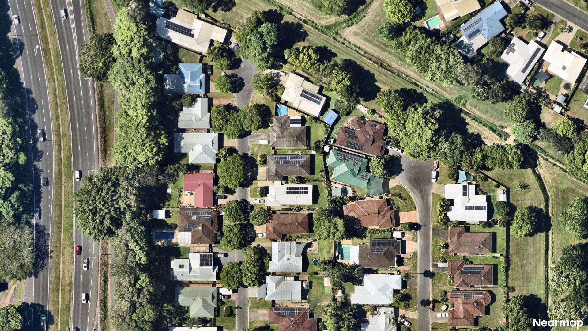 Vertical aerial view