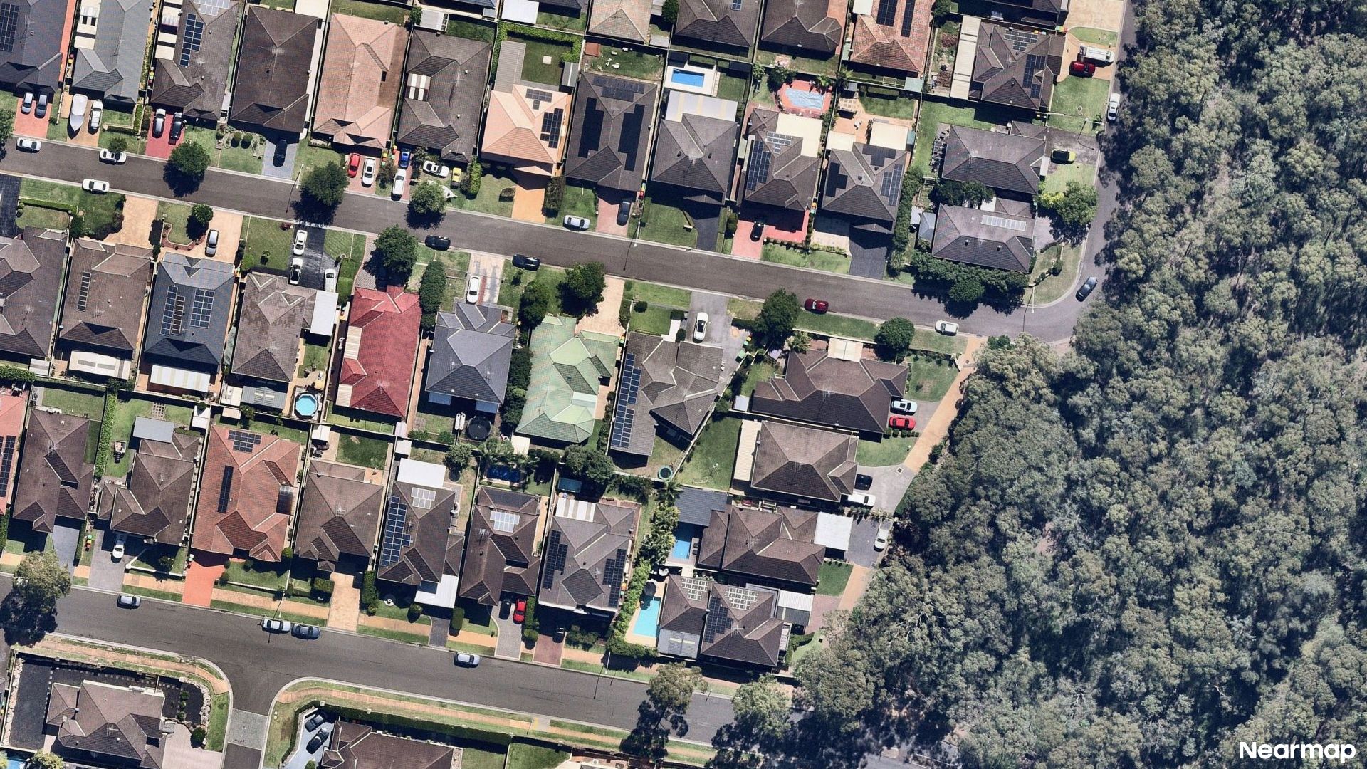 Vertical aerial view