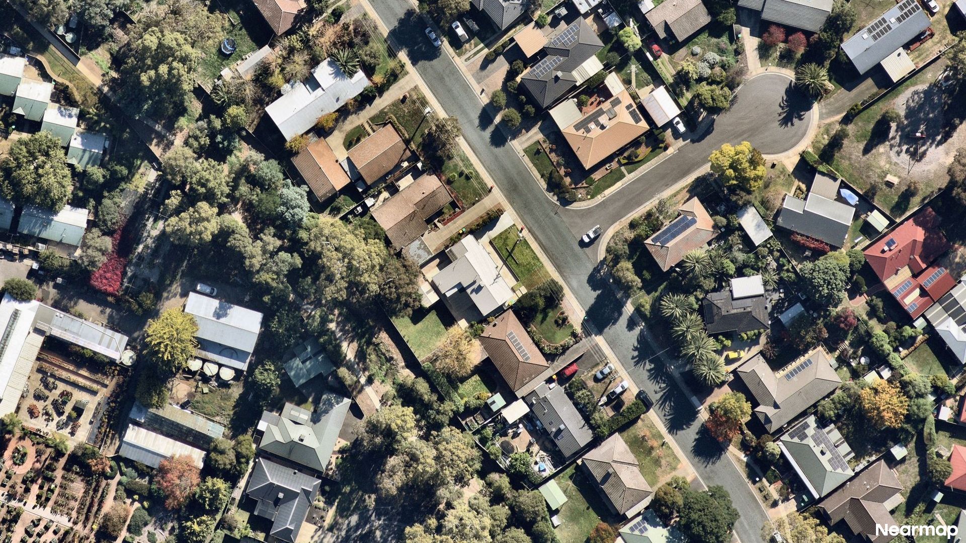 Vertical aerial view