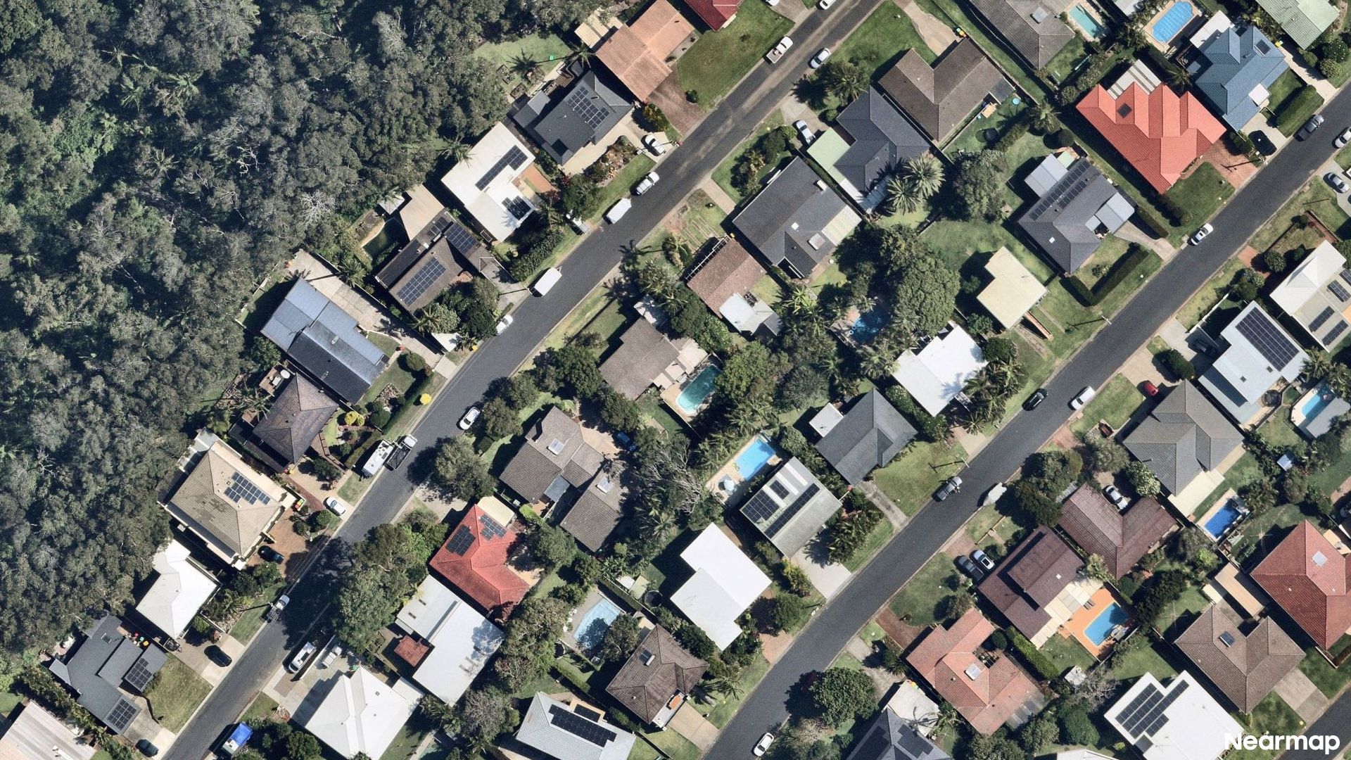 Vertical aerial view