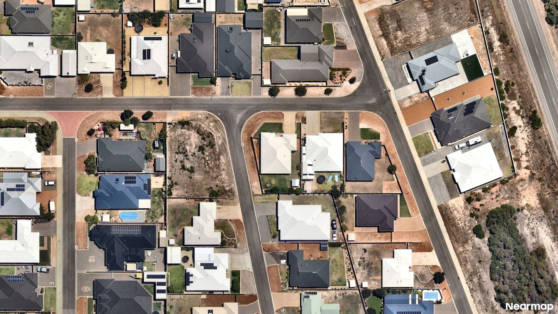 Vertical aerial view