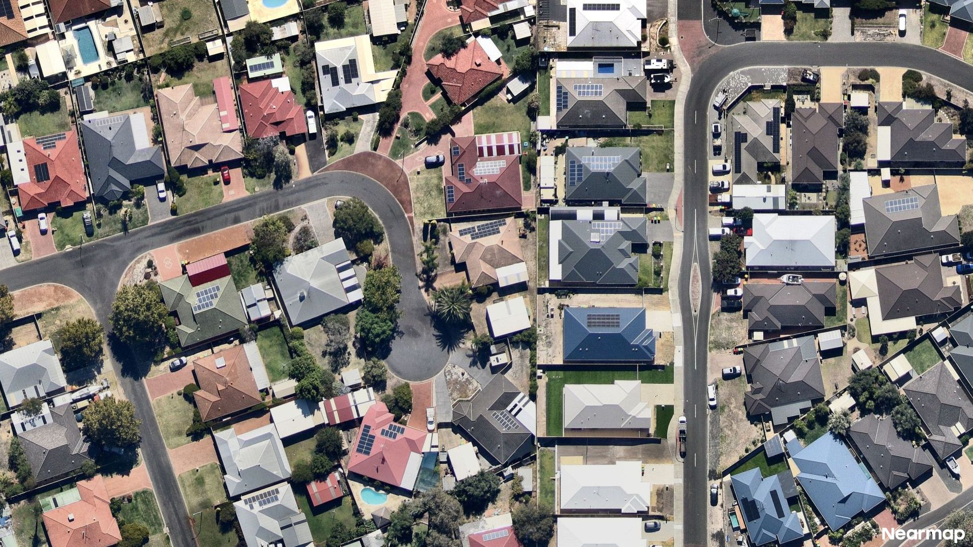 Vertical aerial view