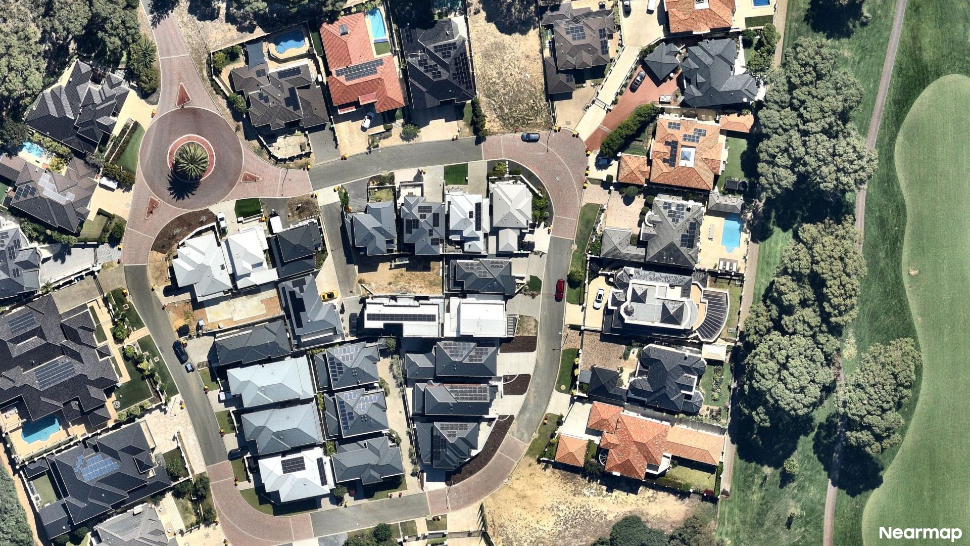 Vertical aerial view