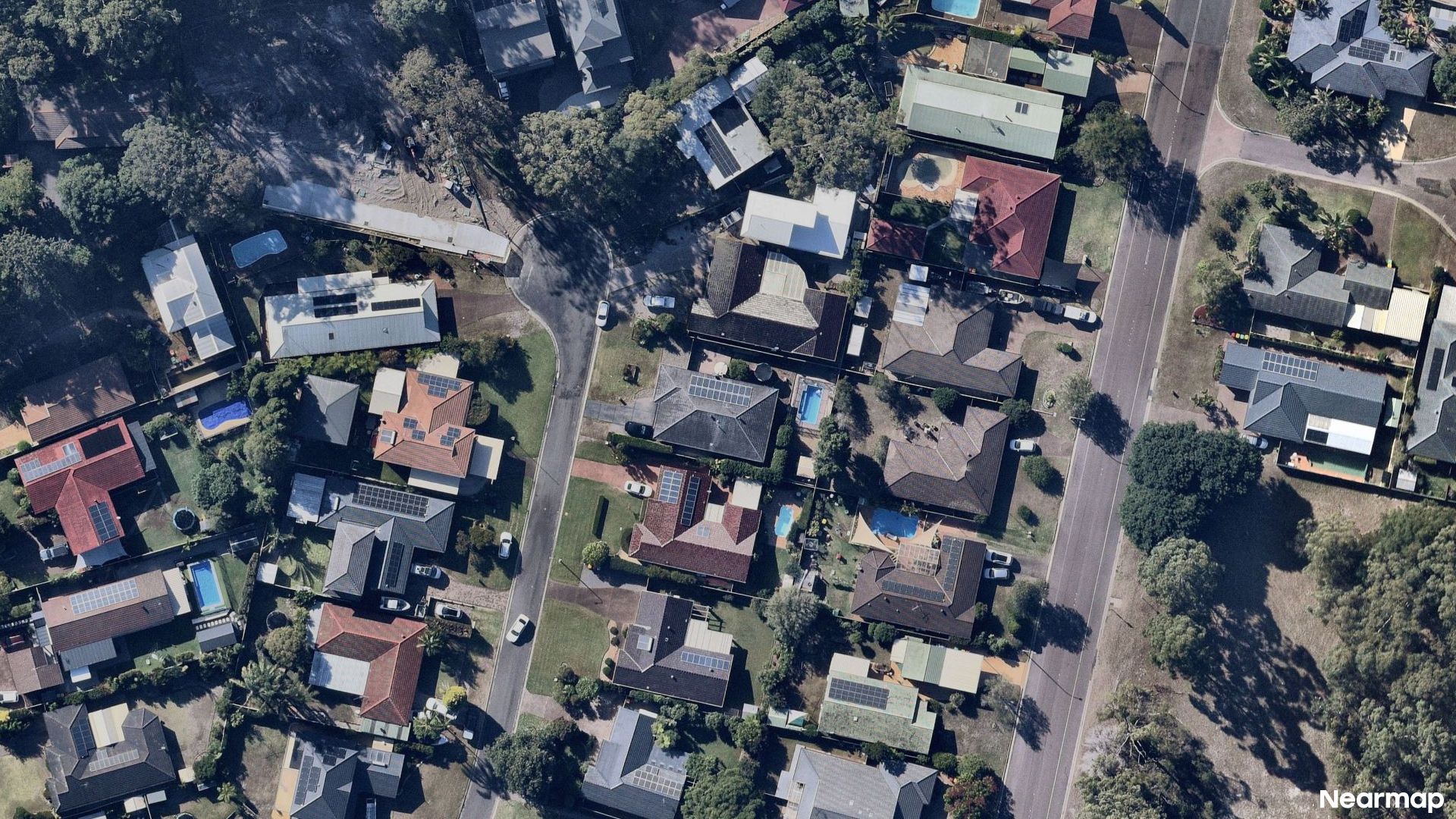 Vertical aerial view