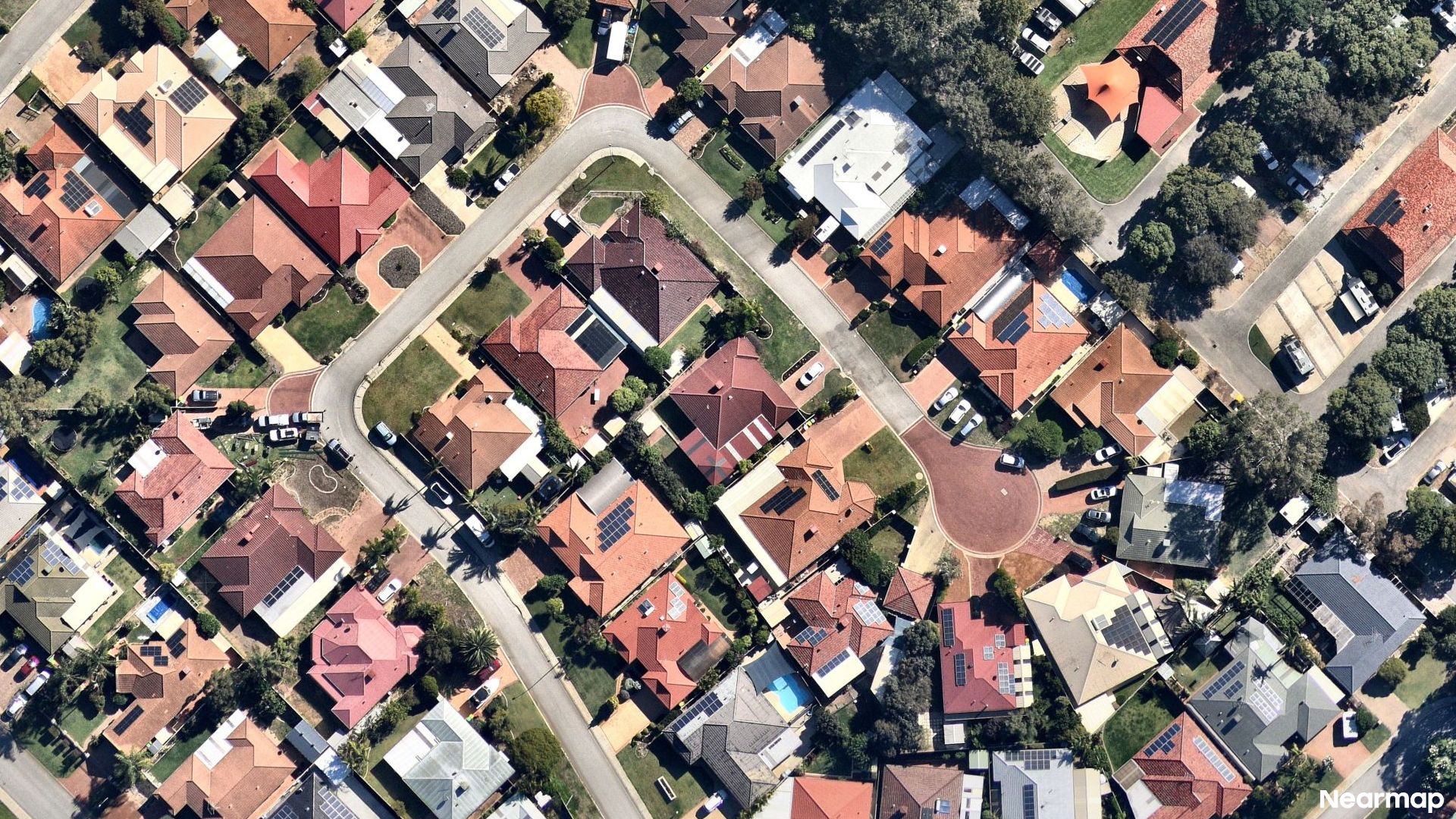 Vertical aerial view