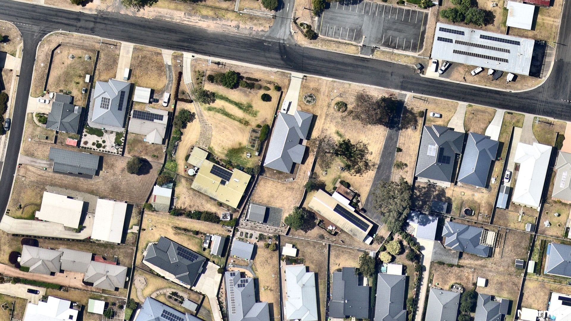 Vertical aerial view