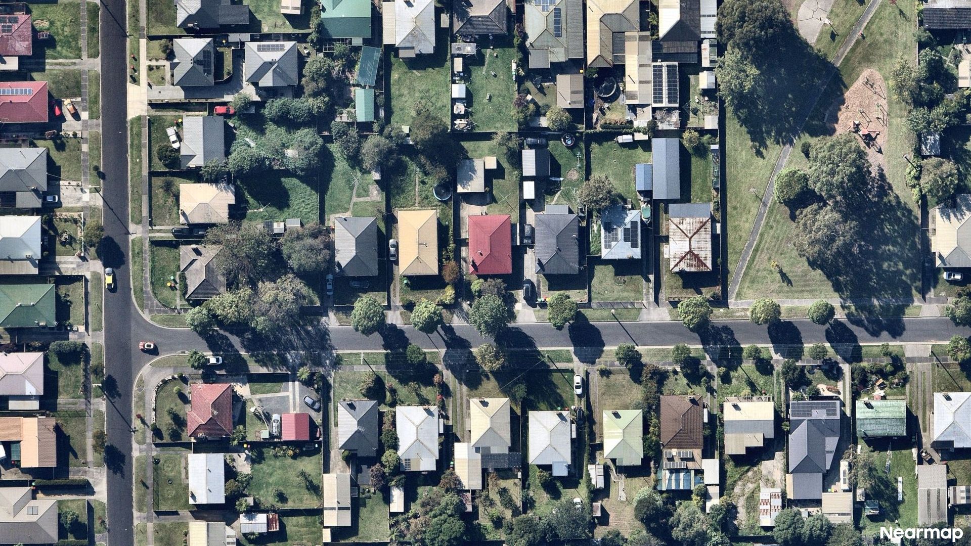 Vertical aerial view
