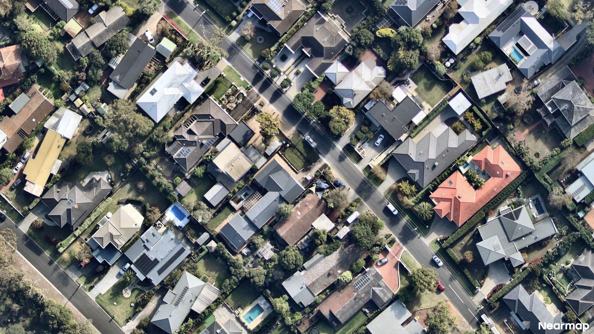 Vertical aerial view